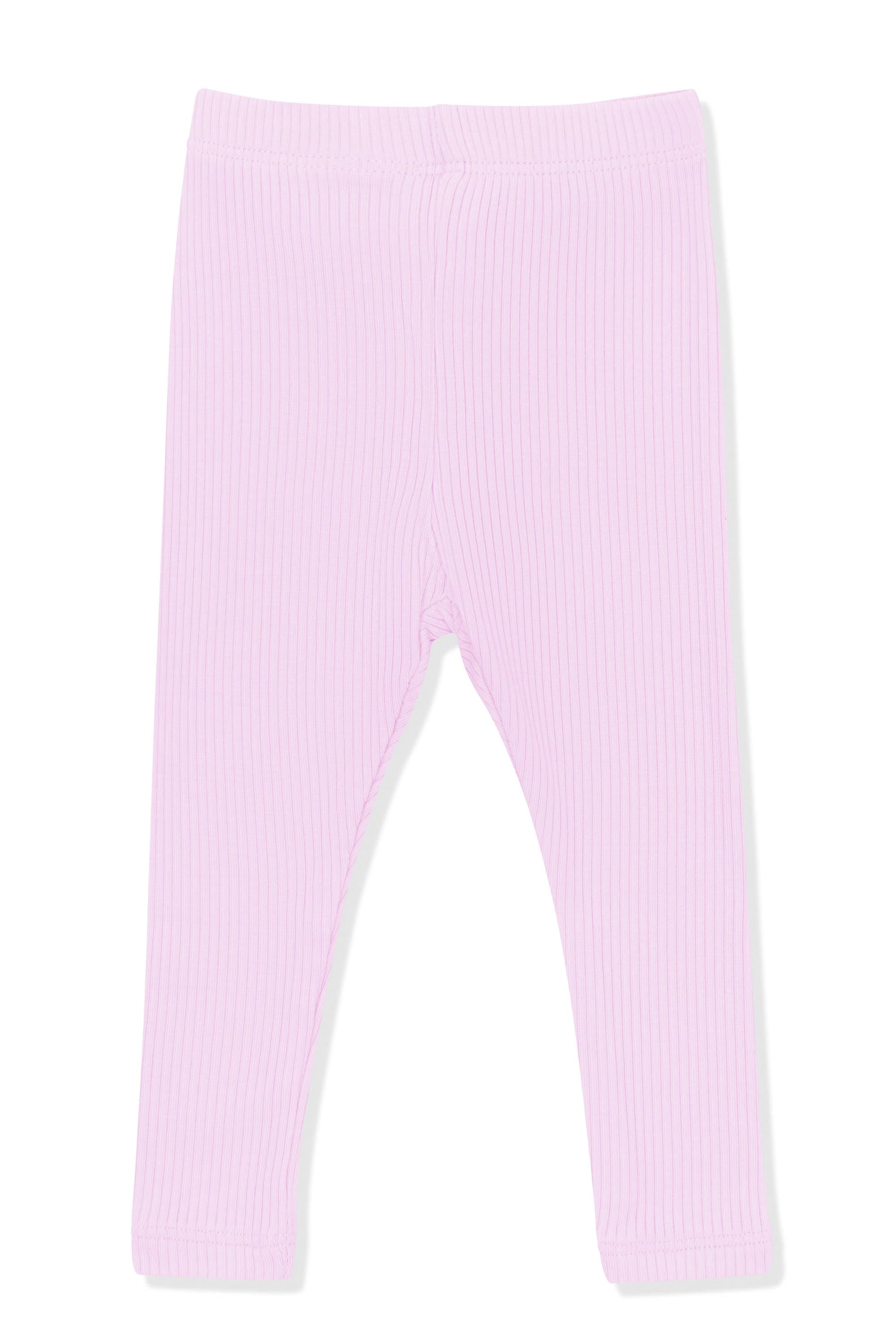 Product photo of the Ribbed Leggings in Thistle on a white surface