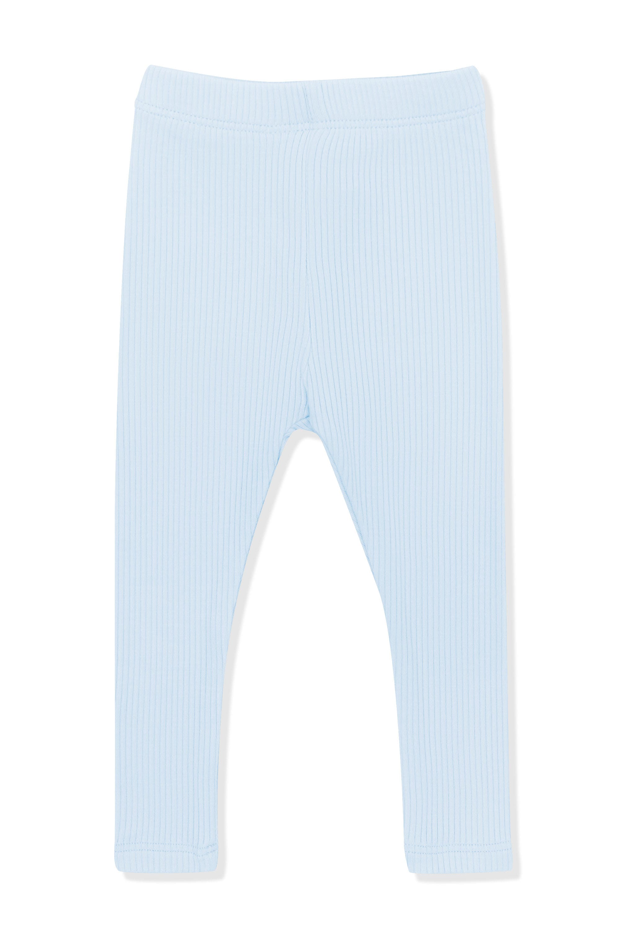 Product photo of the Ribbed Leggings in Breeze on a white background