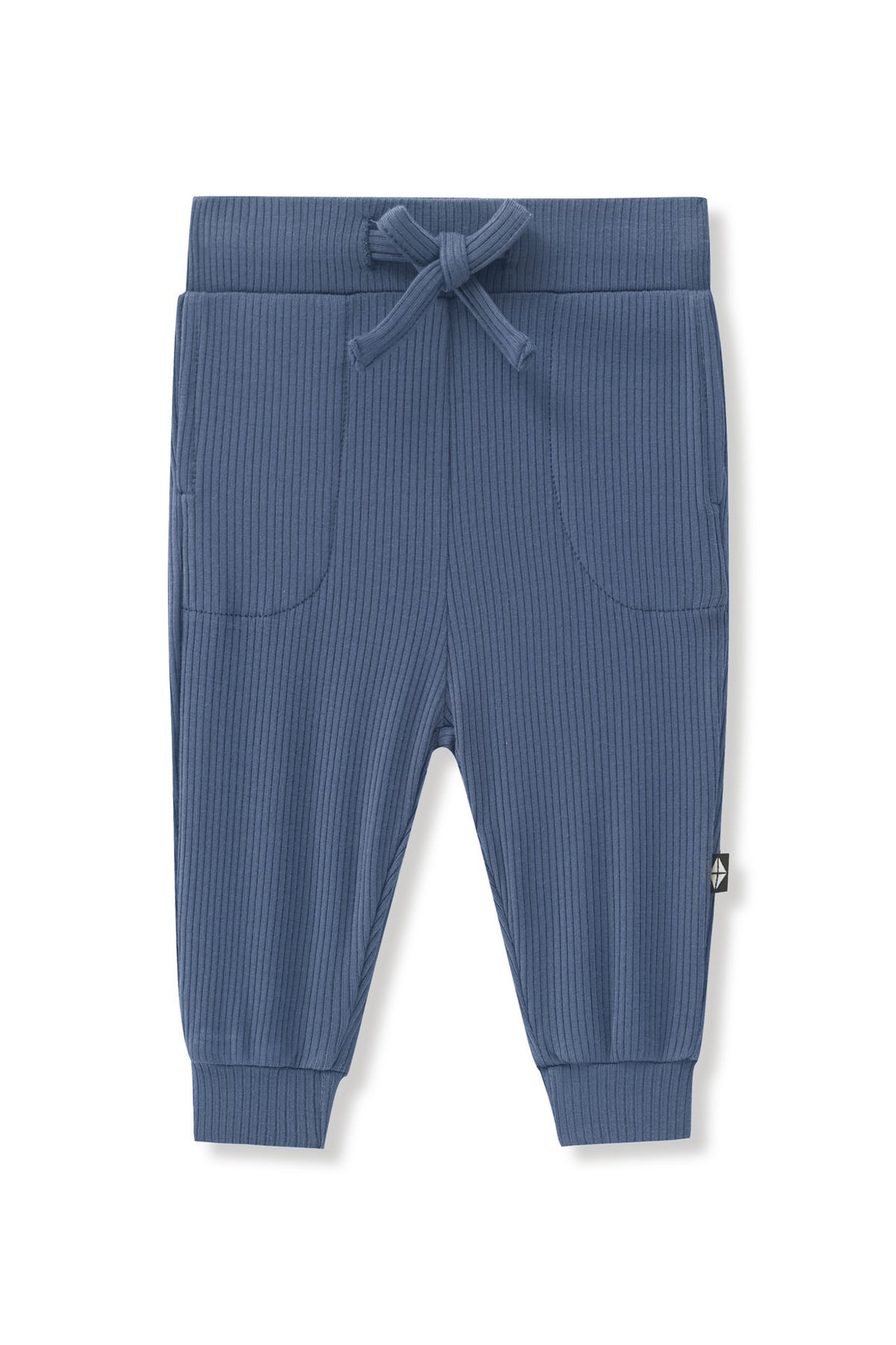 Ribbed Jogger Pant in Oxford on a white background