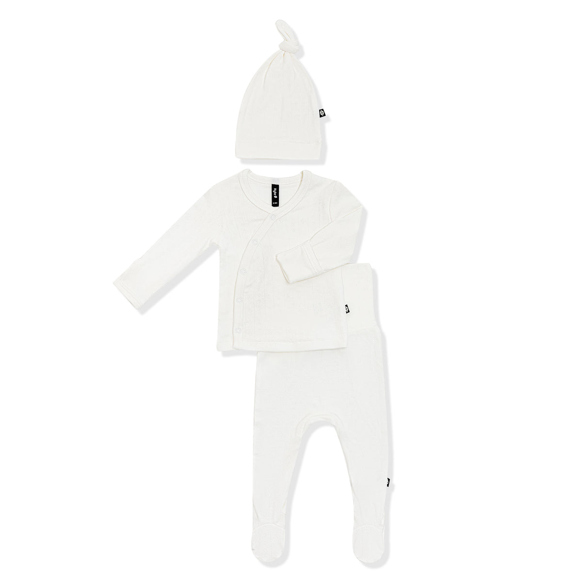 Product photo of the Pointelle Take Me Home Set with Cap in Cloud