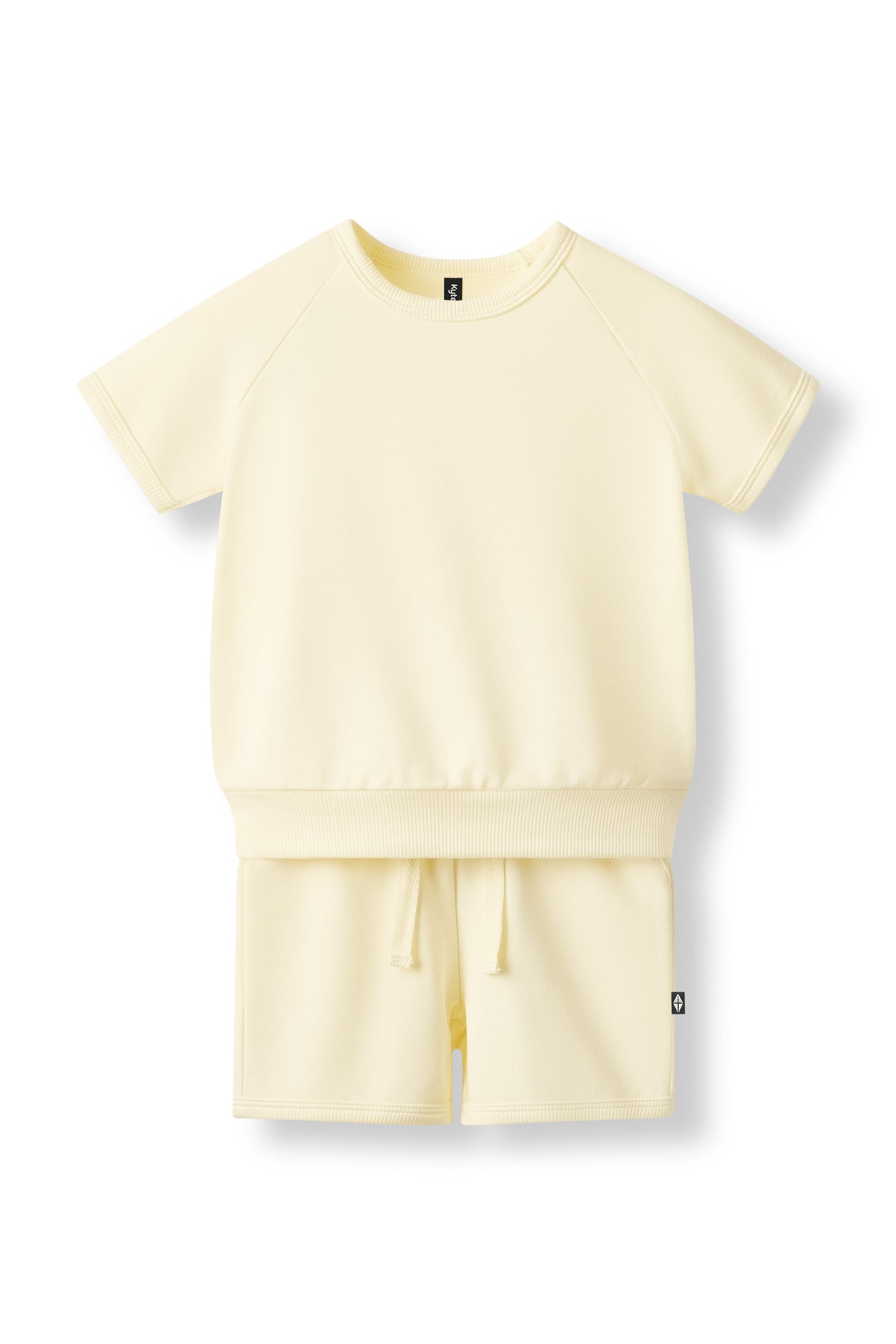 Product photo of the Short Sleeve Jogger Set in Chamomile