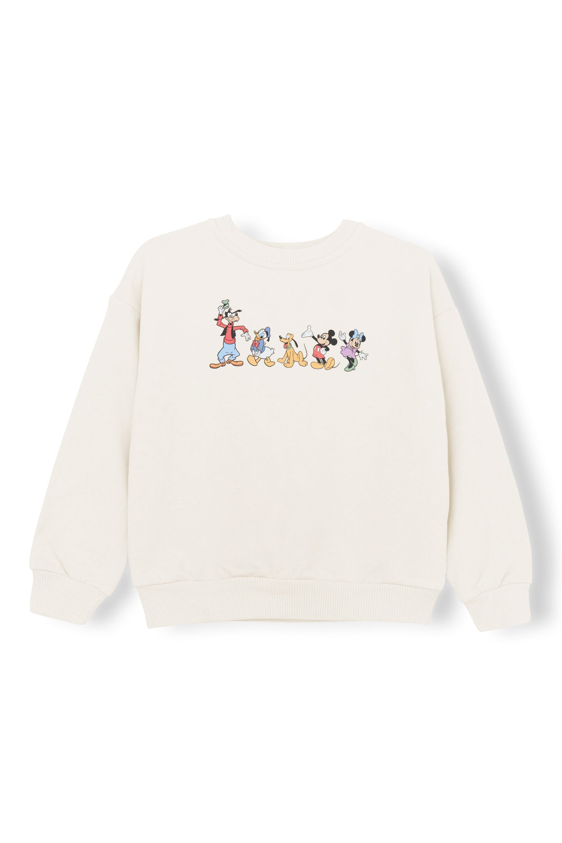 Sweatshirt in Mickey and Friends print on Ecru background