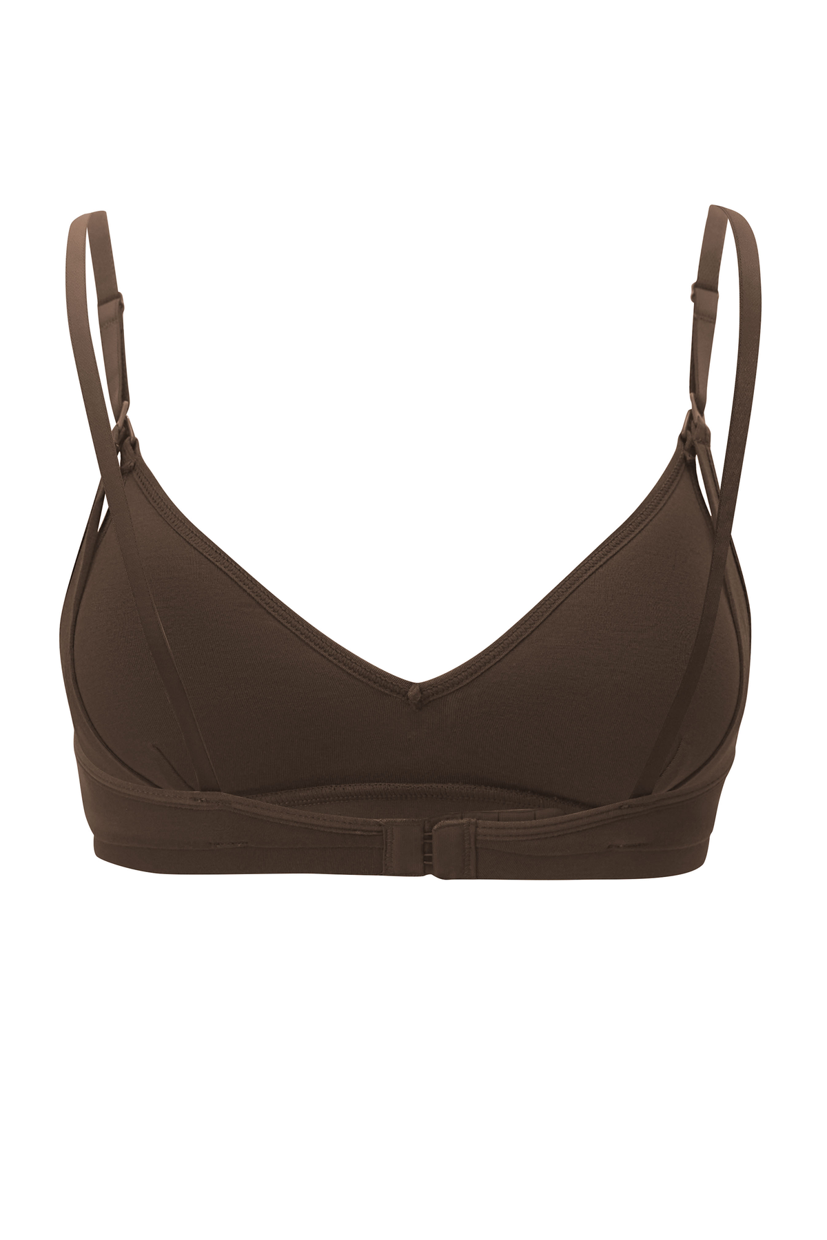 The back of the Women's Nursing Bra in Latte