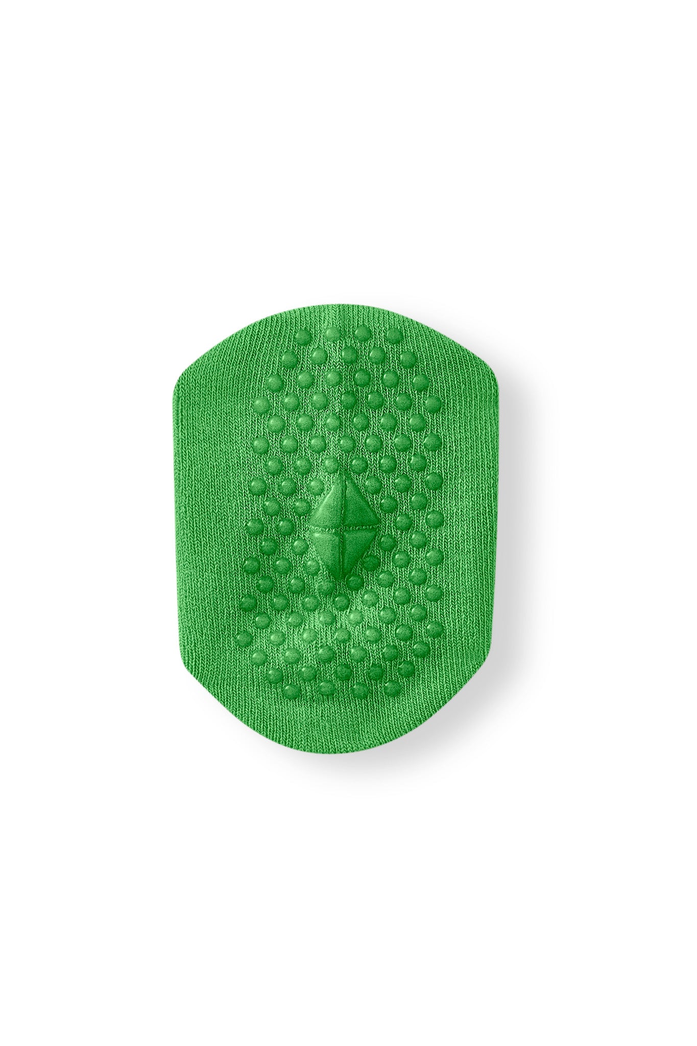Quarter Socks in Chive with grips shown on a white background