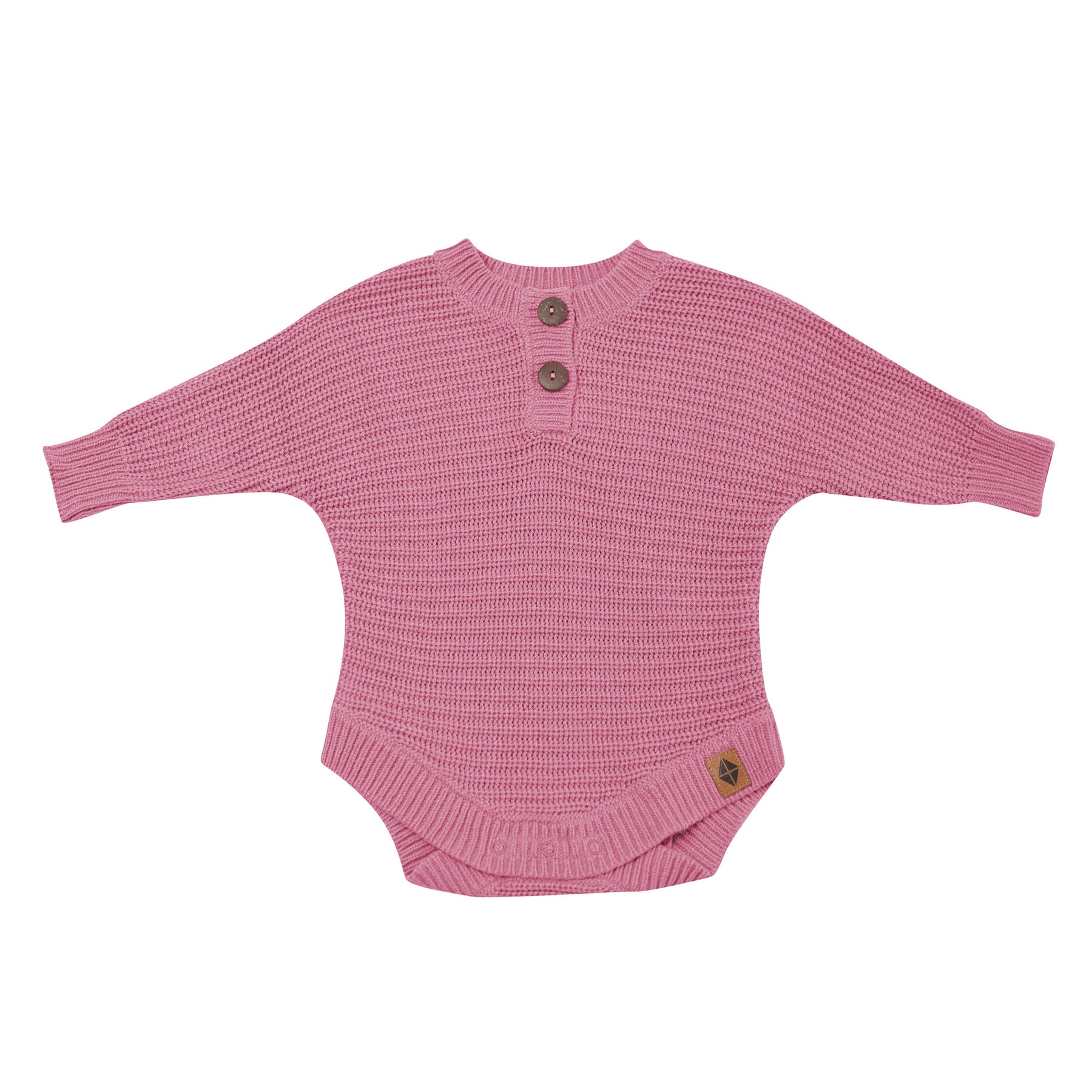 Product photo of the Chunky Knit Romper in Apple Blossom