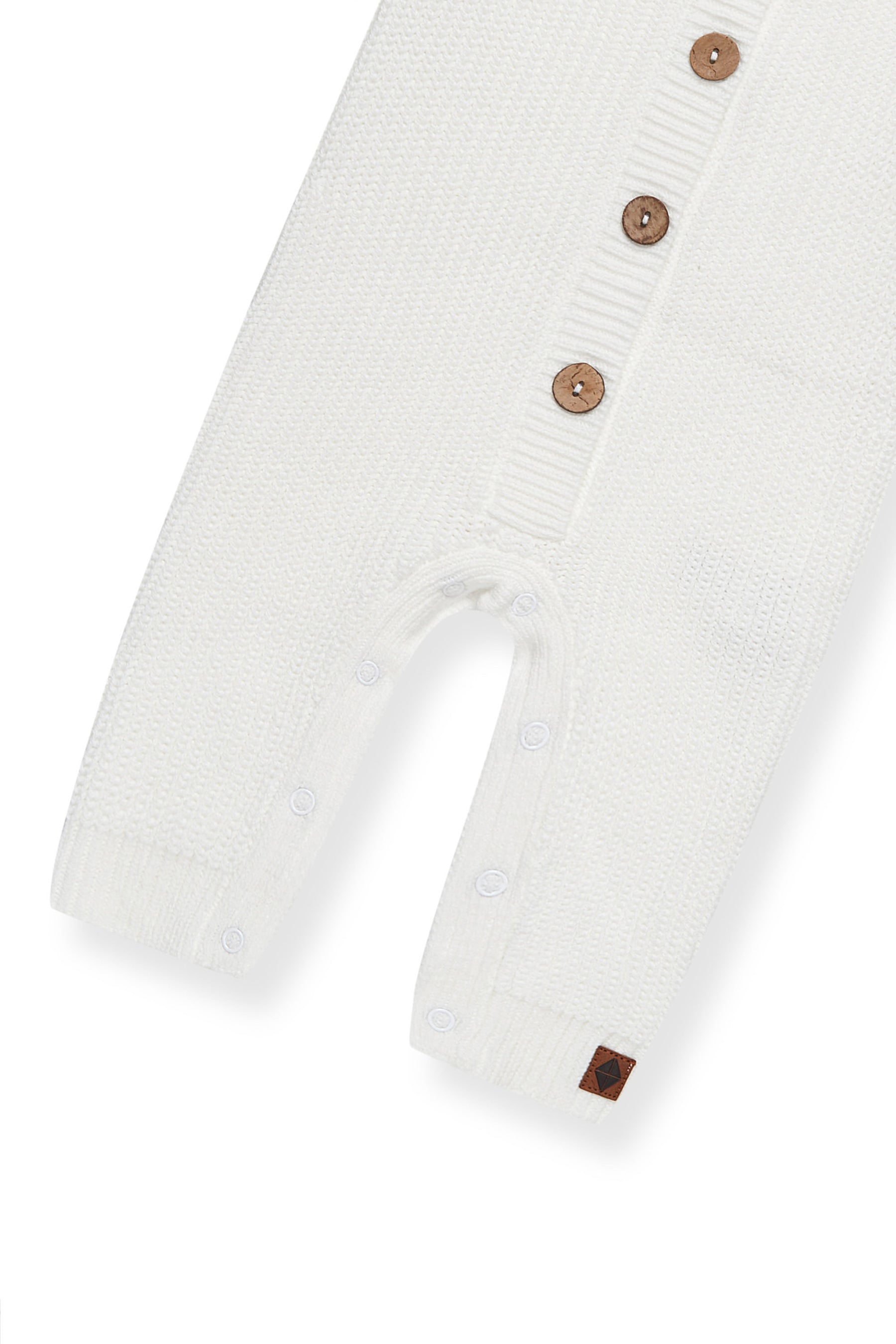 Bottom part of Chunky Knit Jumpsuit in cloud on a white background