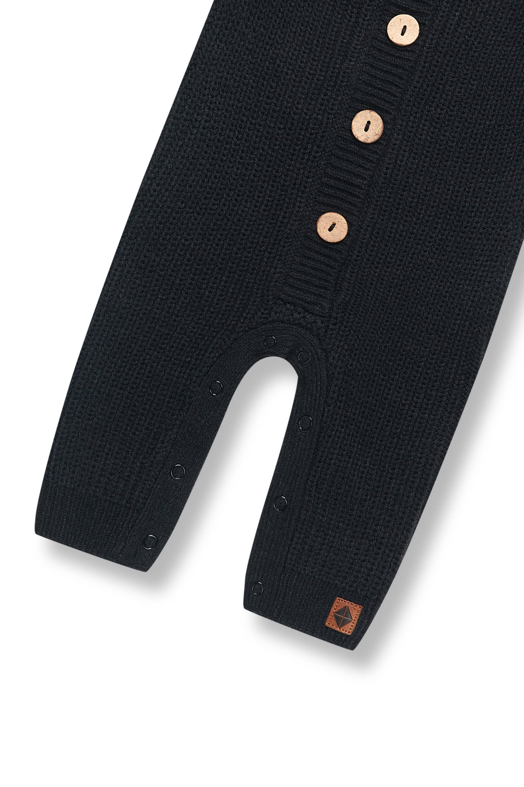 Bottom part of Chunky Knit Jumpsuit in Midnight on a white background
