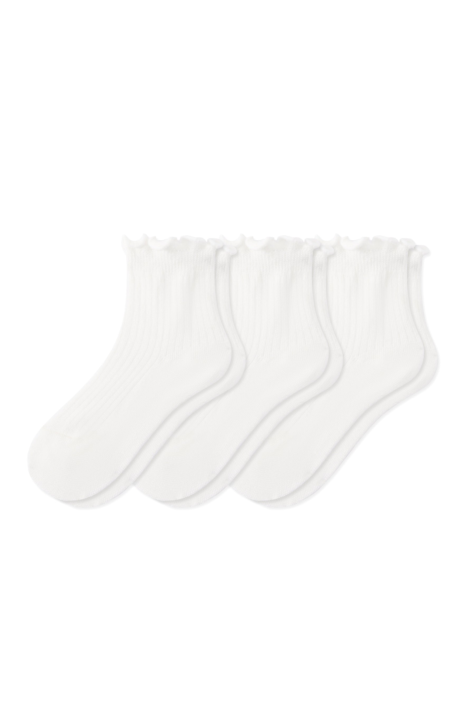 Ruffle Socks Combo 3-Pack in Cloud