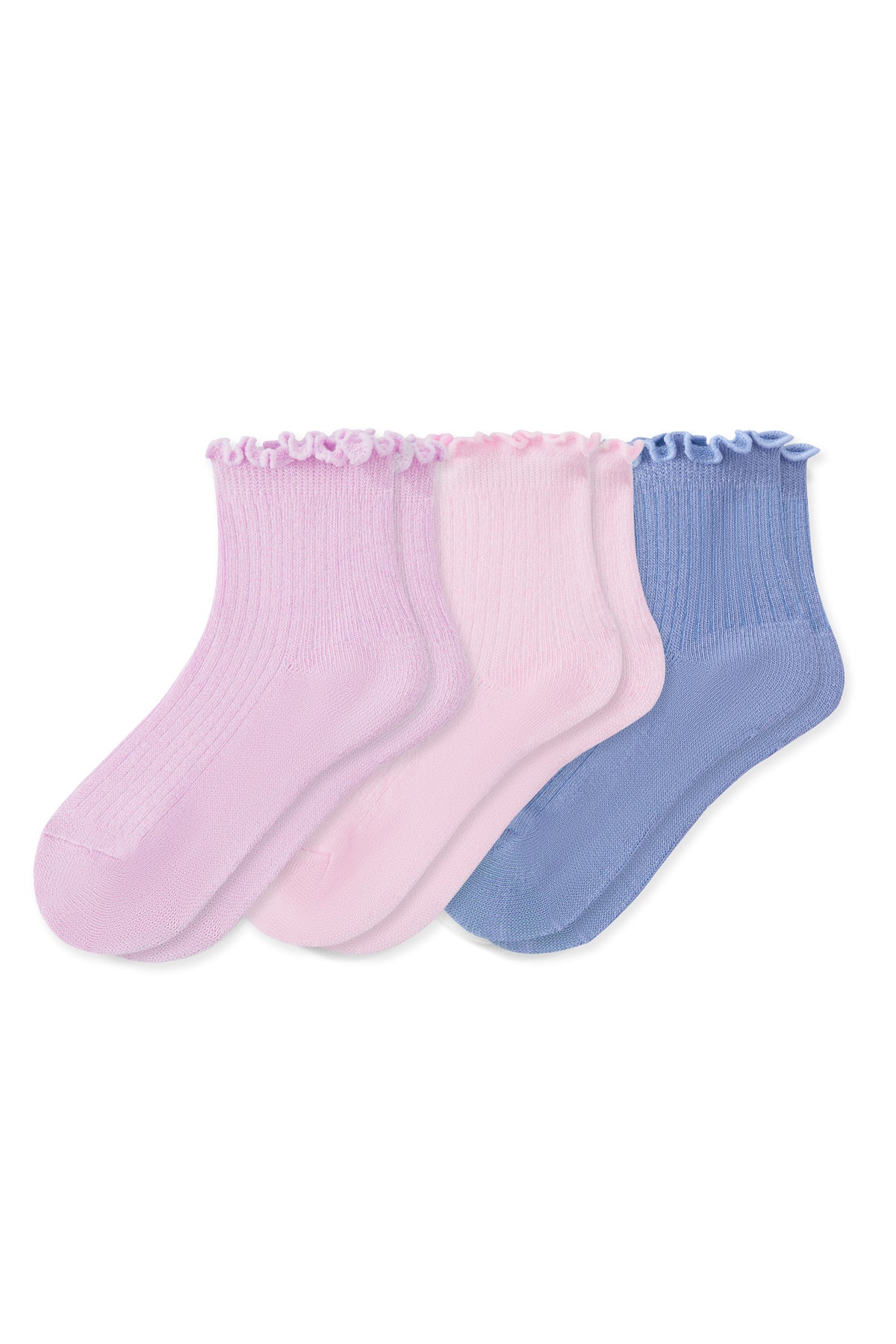 Ruffle Socks Combo 3-Pack in Petal