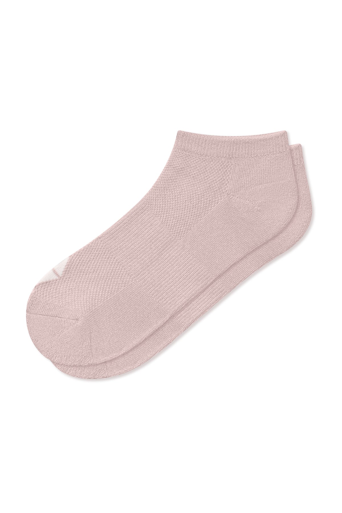 Women's Ankle Socks in Blush laying flat on a white background.