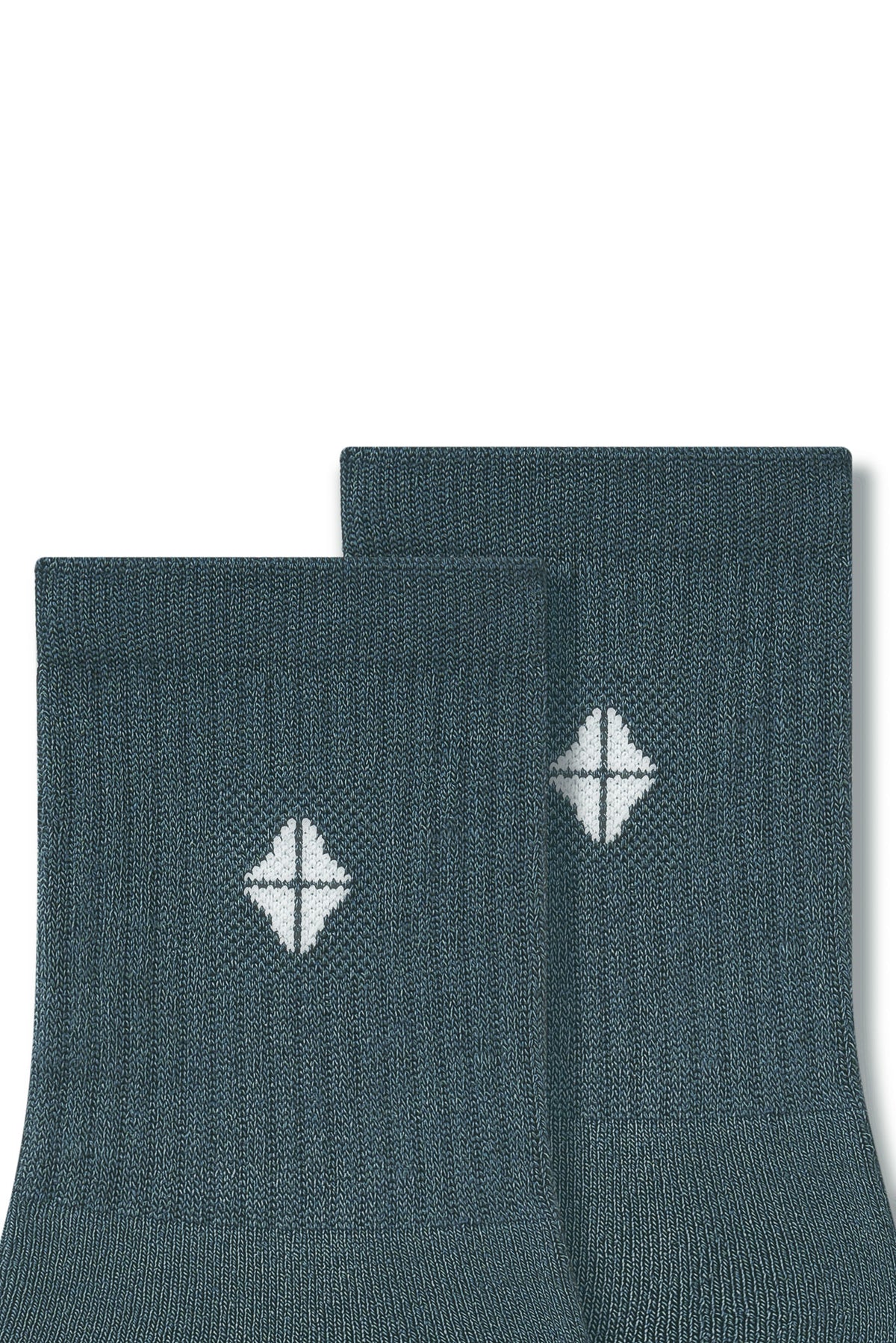 Adult Crew Socks in Atlantic close up on a white background.