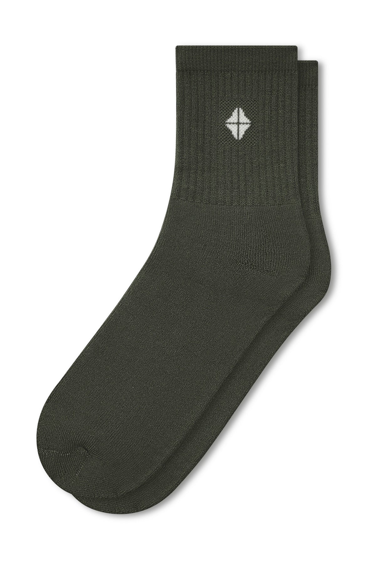 Adult Crew Socks in Fir on a white background