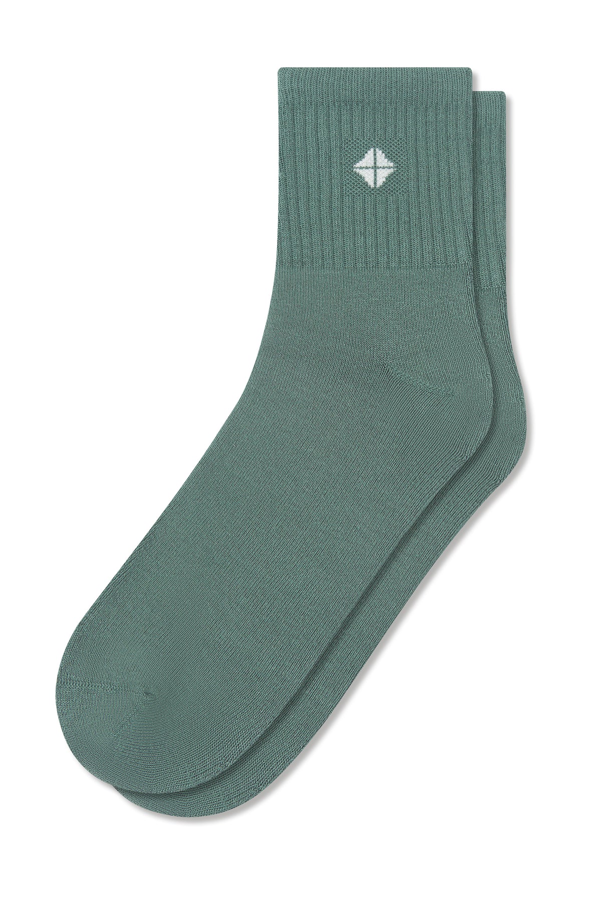 Adult Crew Socks in Pine
