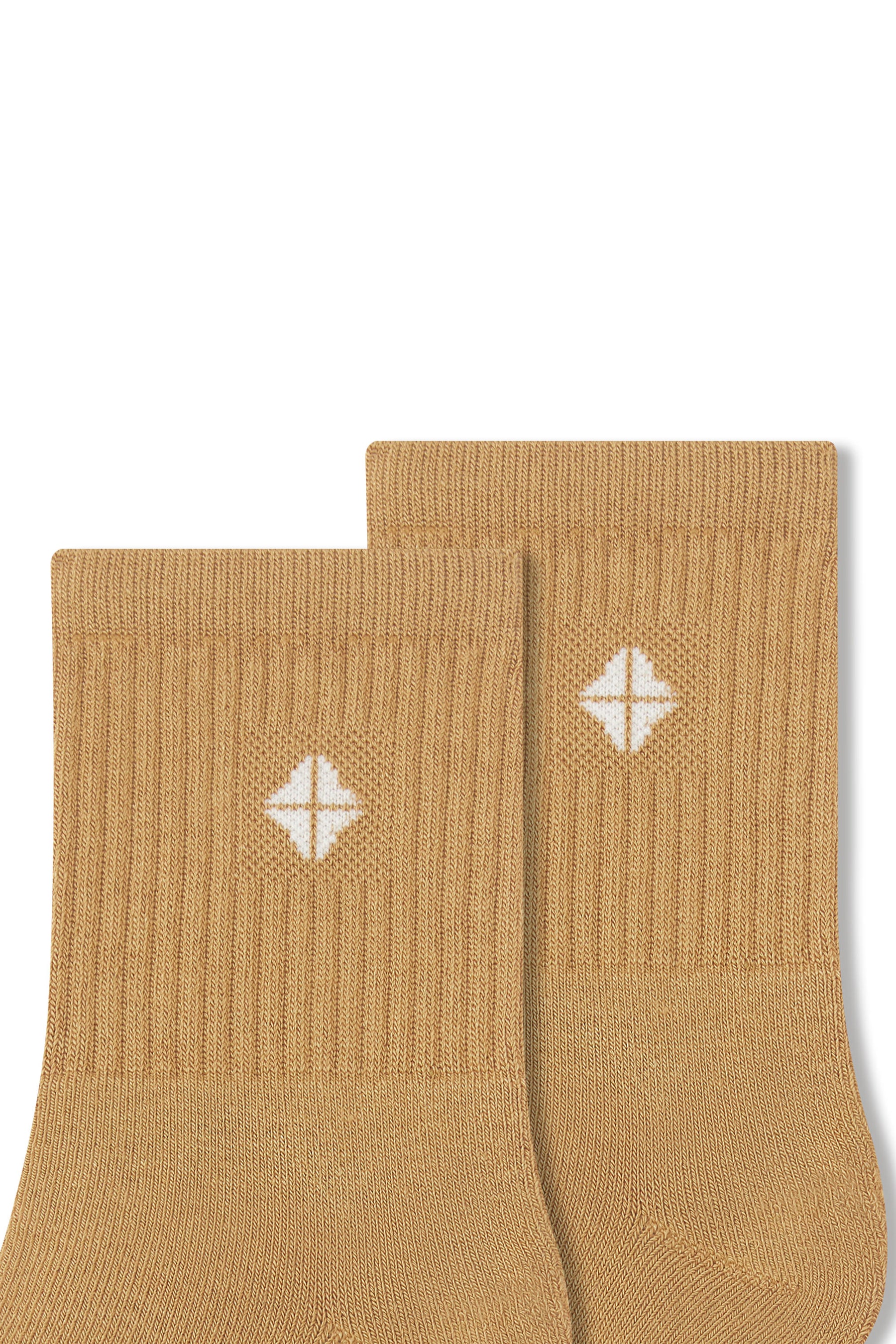Adult Crew Socks in Ochre