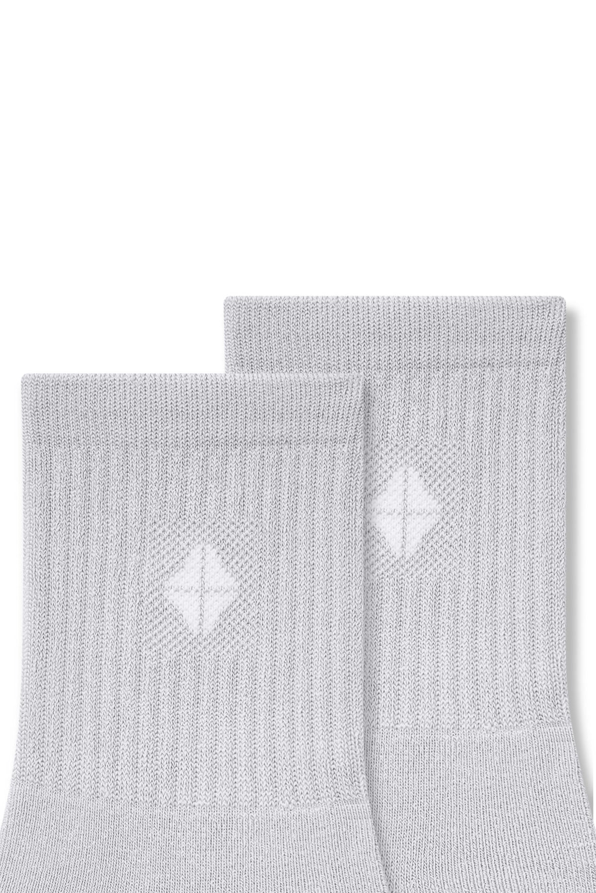 Adult Crew Socks in Storm close up on a white background.