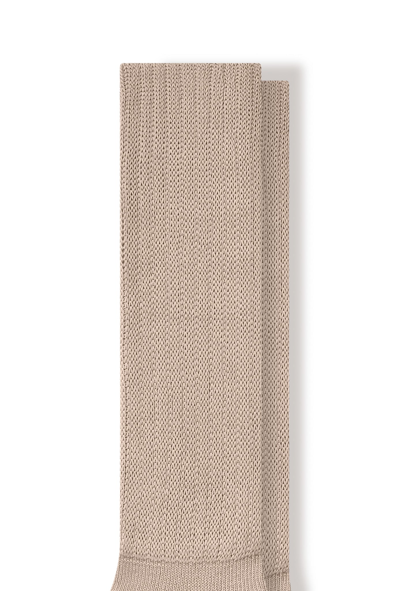 Top part of Adult Scrunch Socks in Bisque on a white background