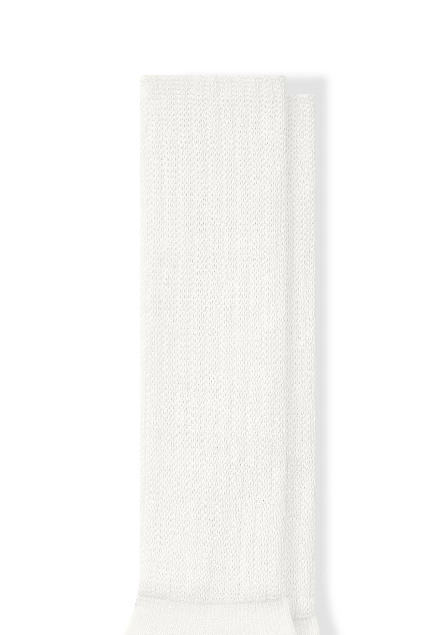 Adult Scrunch Socks in Cloud close up on a white background.