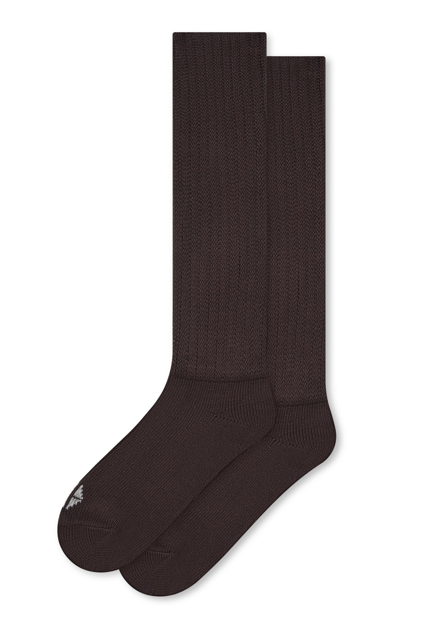 Adult Scrunch Socks in Espresso on a white background