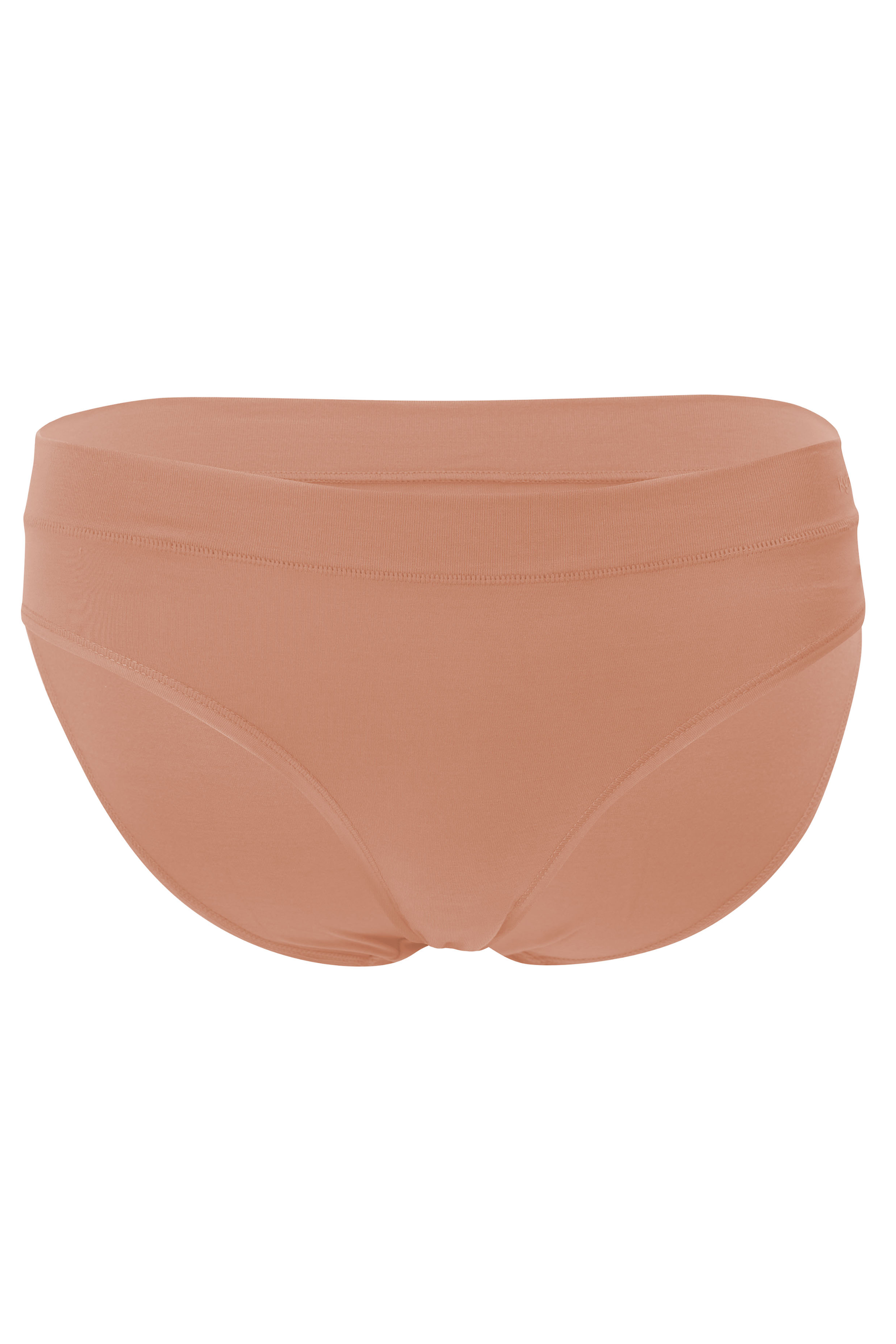 Women's Midi Brief in Latte shown on a ghost mannequin