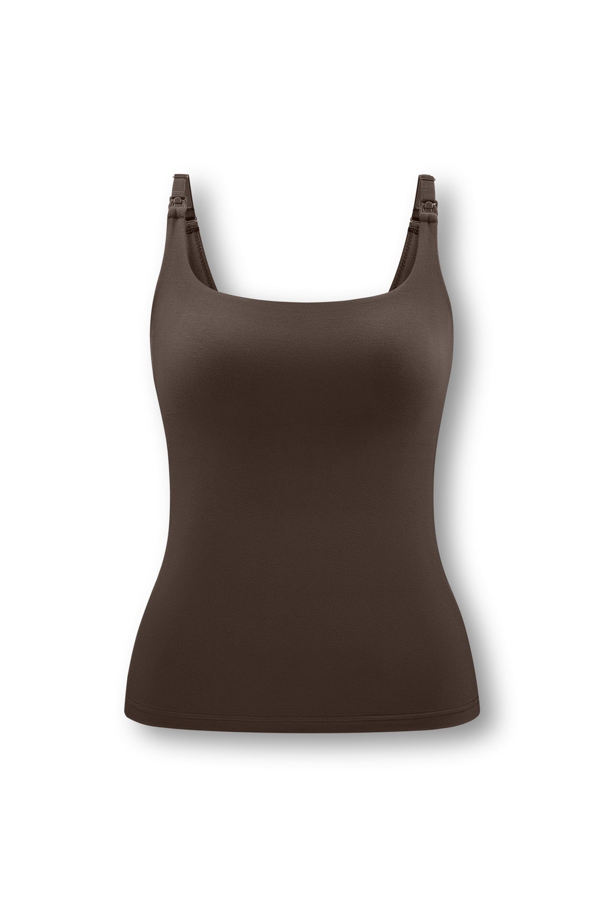 Women's Nursing Tank in Toffee on white background
