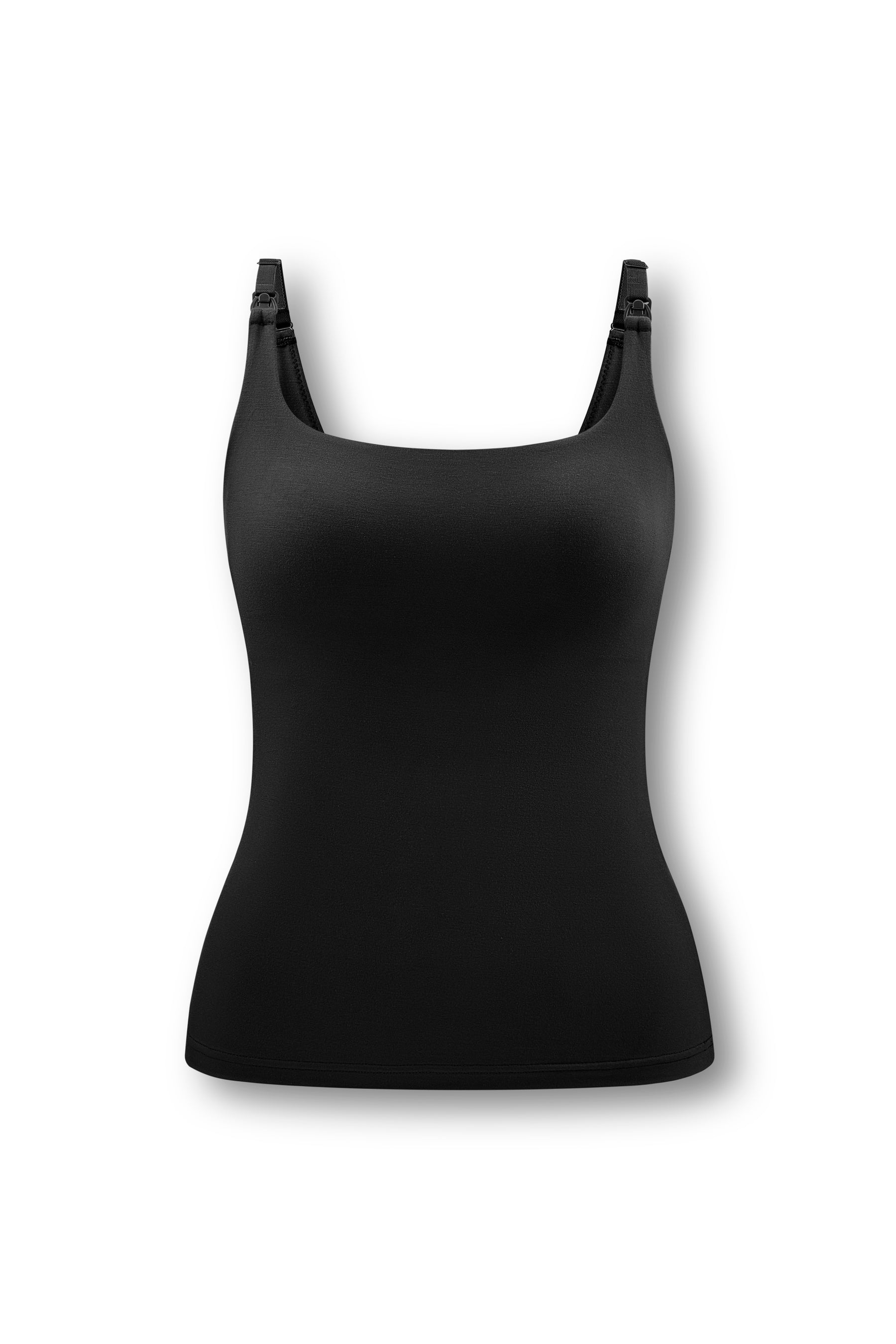 Women's Nursing Tank in Midnight on white background 