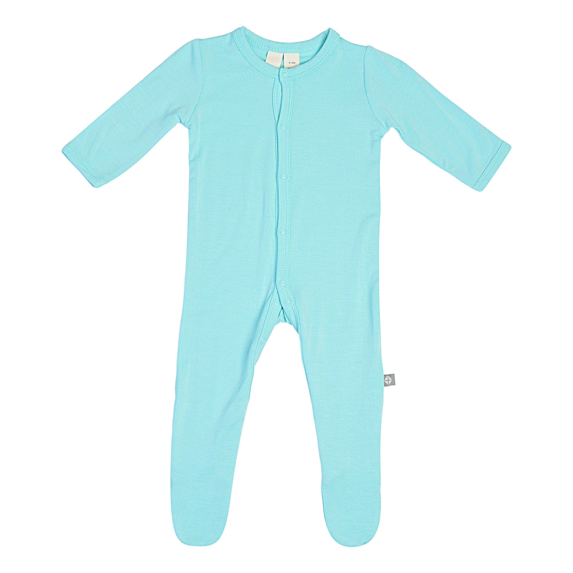  footie in aqua
