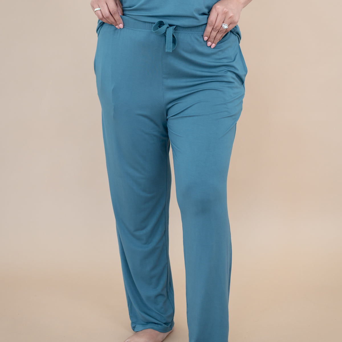 Close up of the Women's Lounge Pants in Atlantic