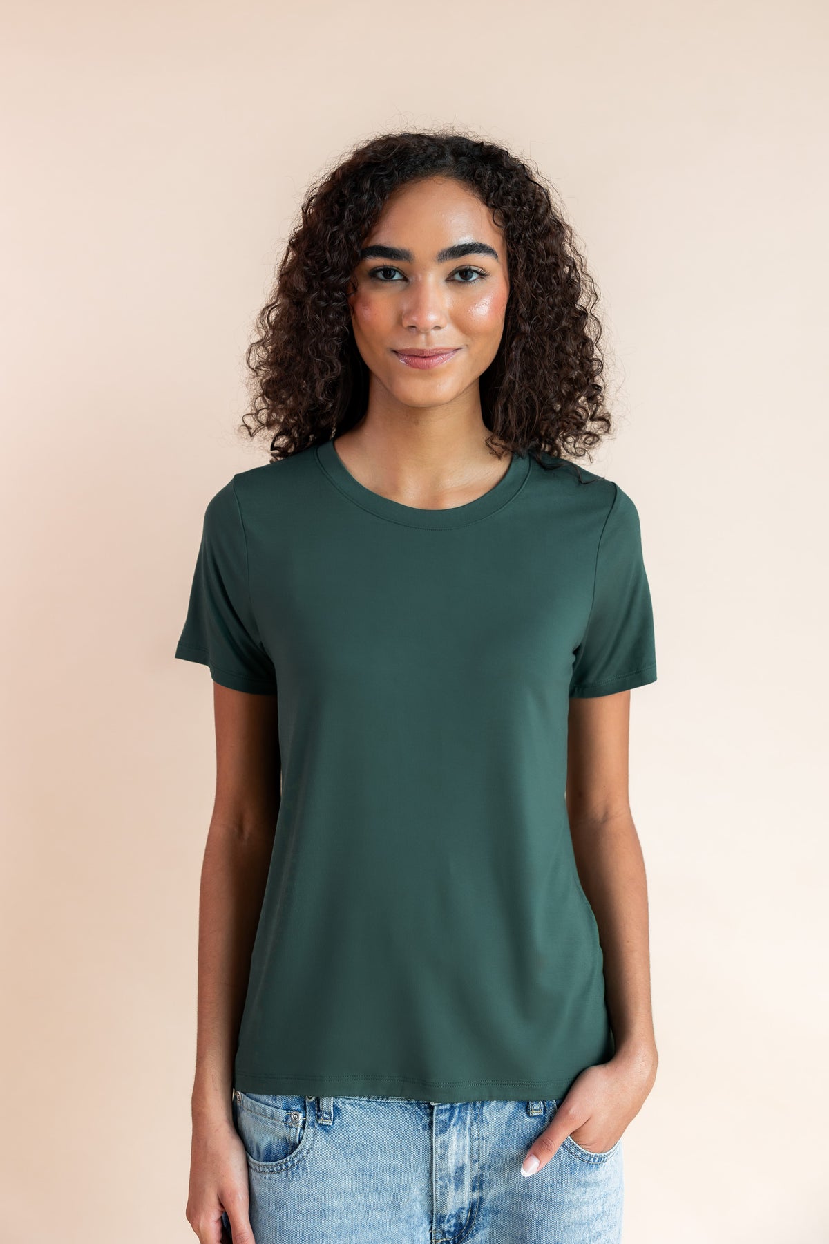 Women's Crew Neck Tee in Cypress