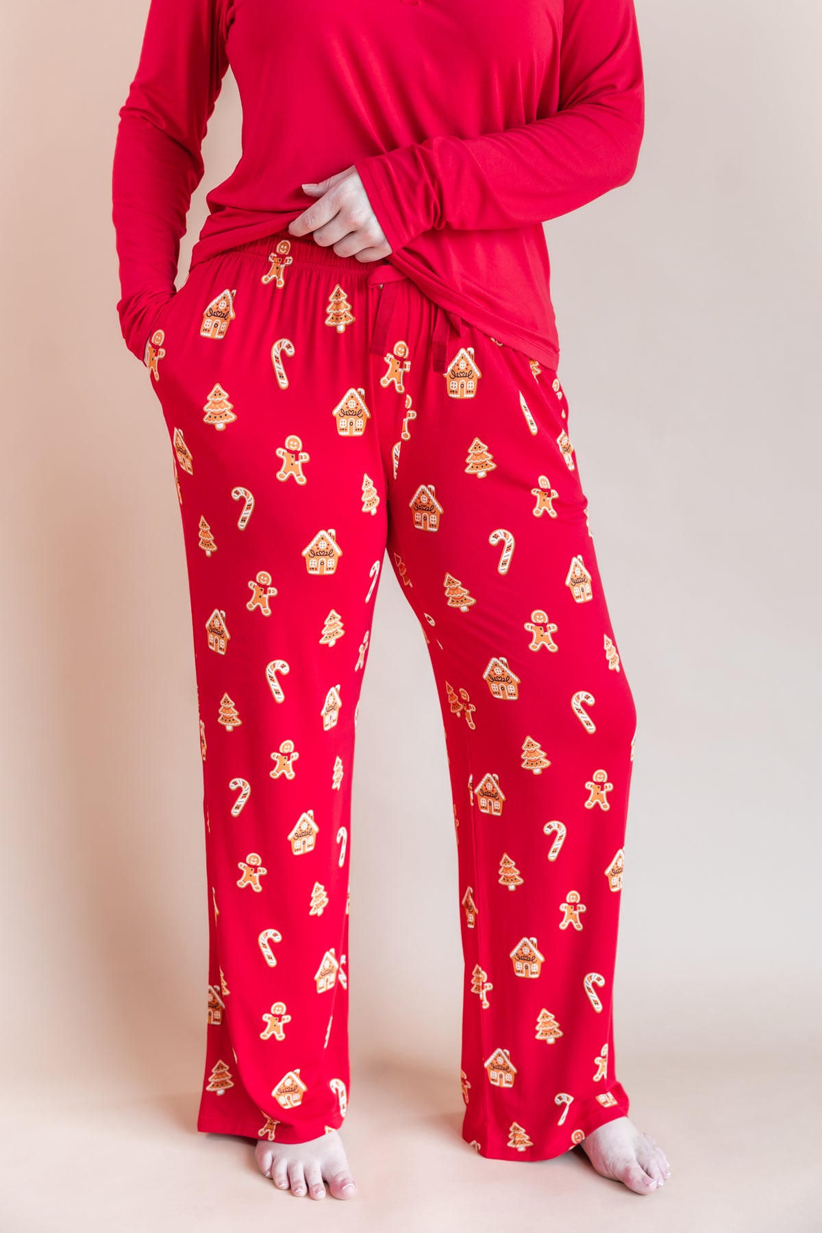Women's Lounge Pants in Gingerbread