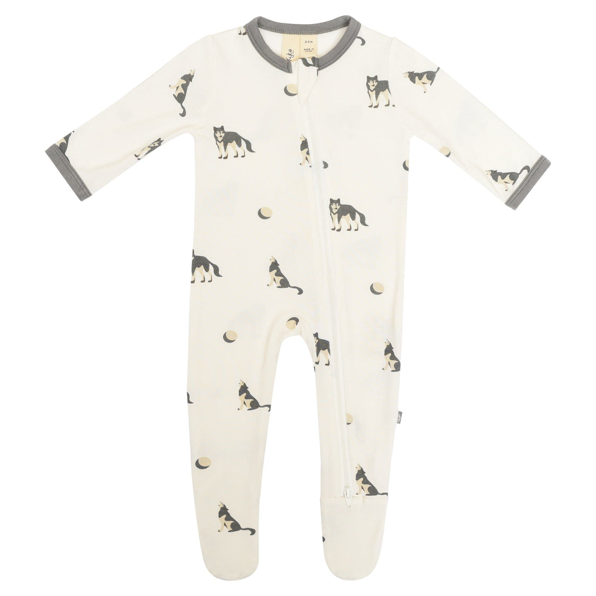 zippered footie in howl