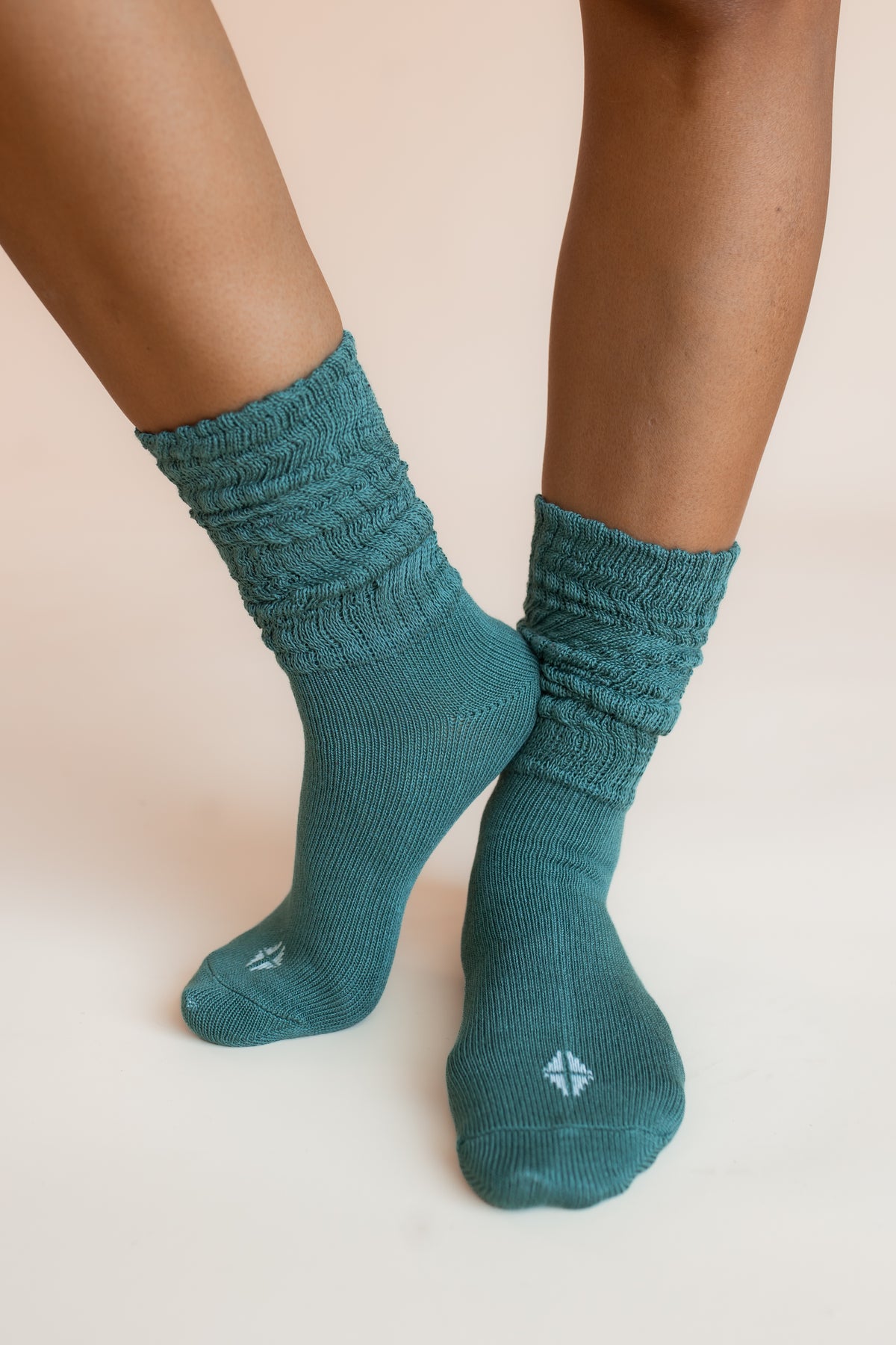 Adult Scrunch Socks in Pine