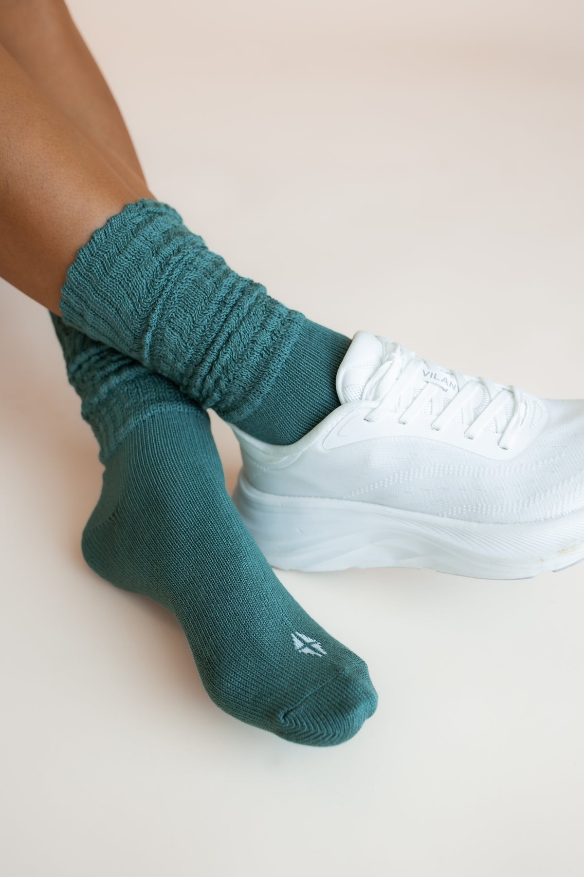 Adult Scrunch Socks in Pine