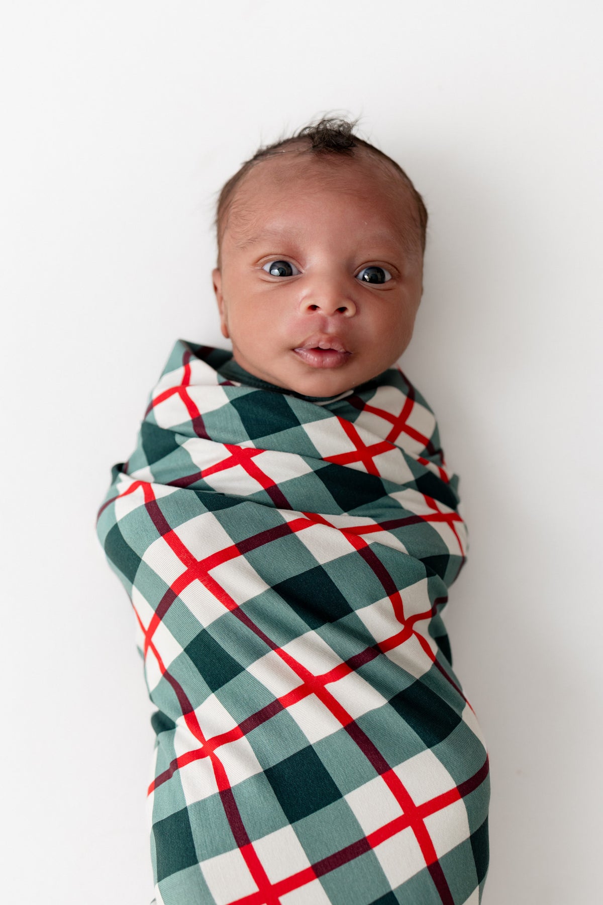Swaddle Blanket in Holiday Plaid