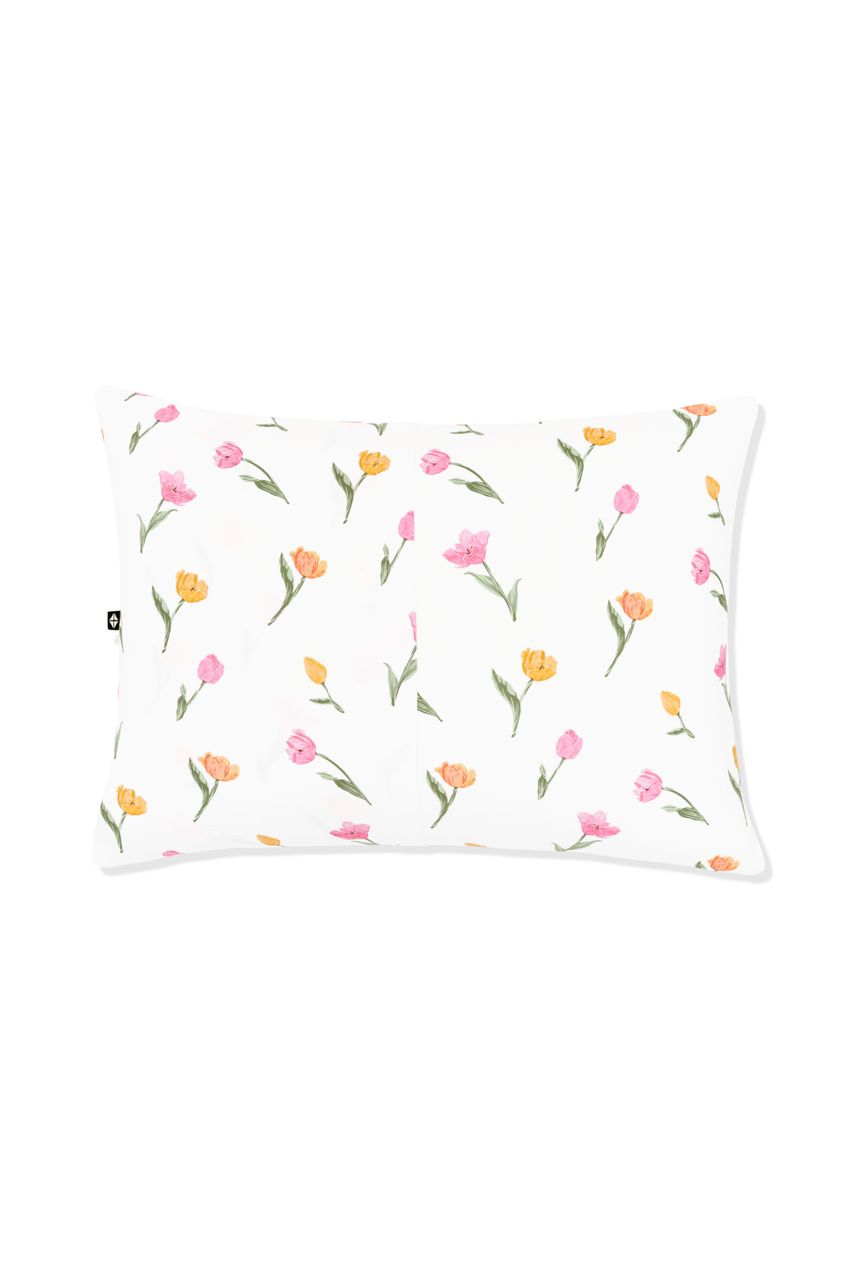 Back of the Toddler Pillowcase in Tulip showing the envelope closure