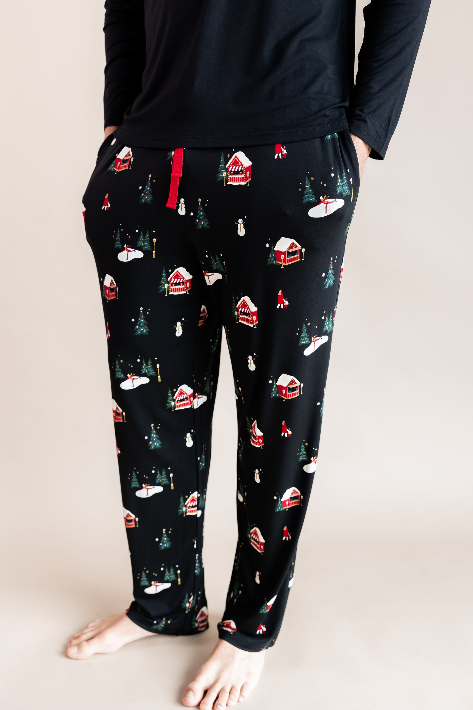 Men's Lounge Pants in Winter Wonderland