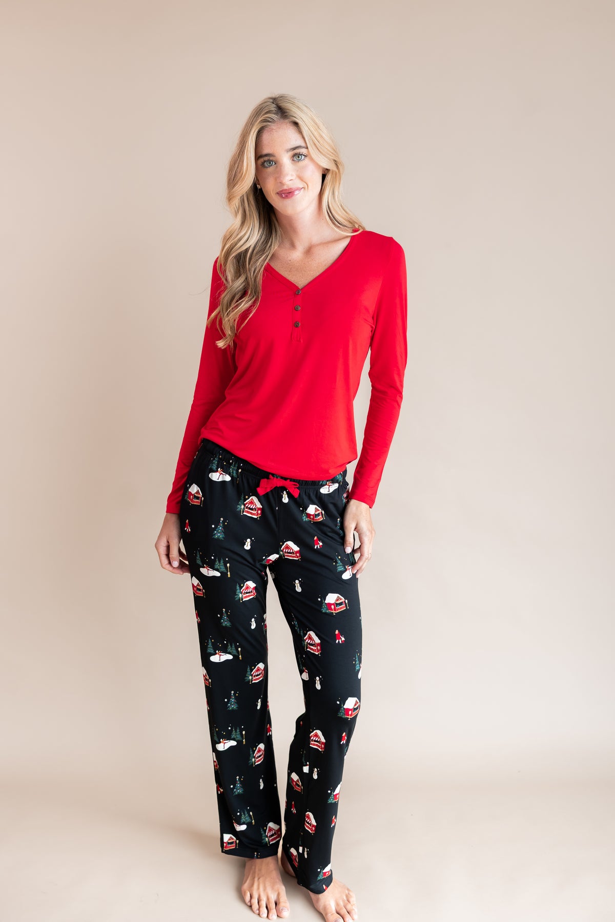 Women's Lounge Pants in Winter Wonderland