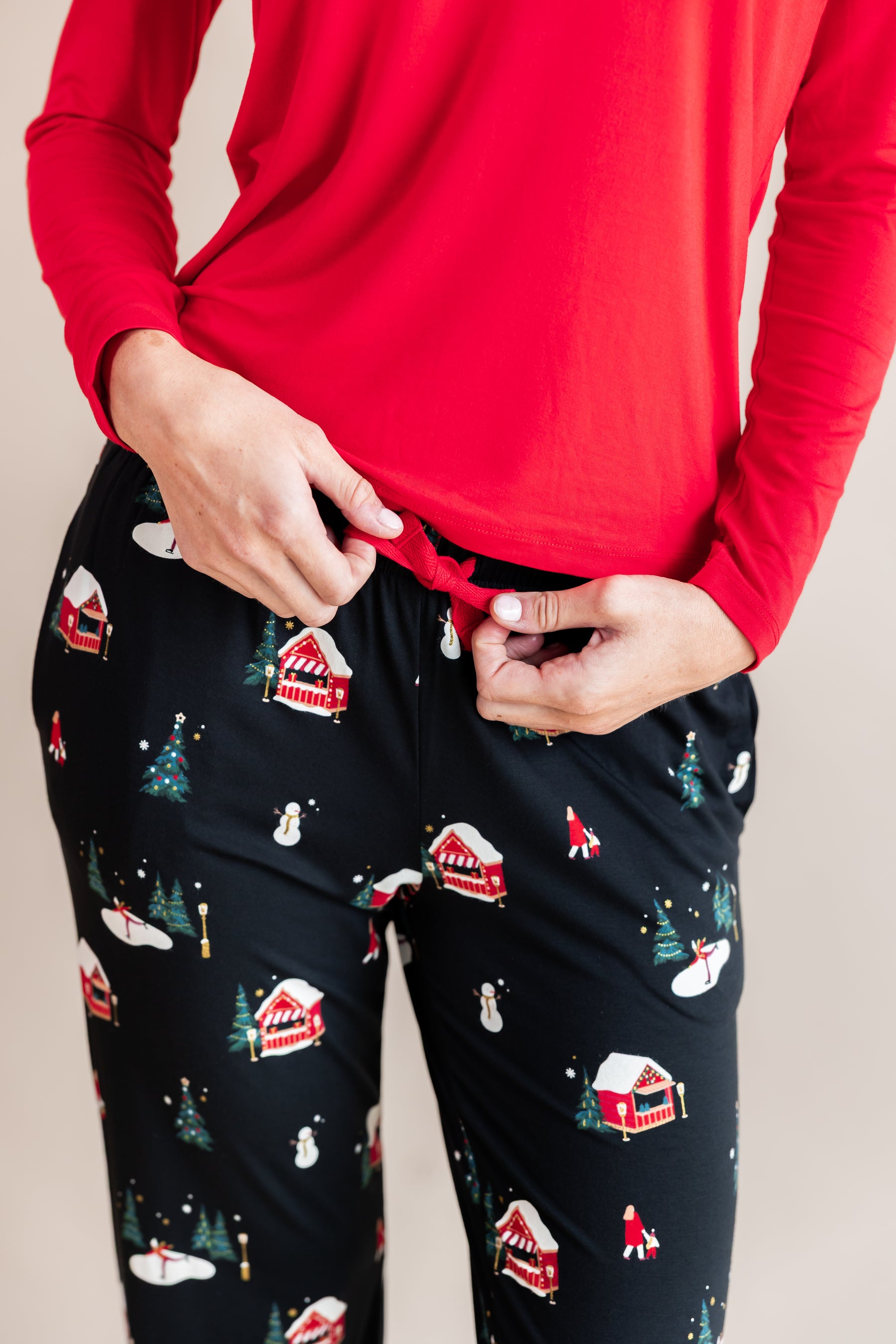 Women's Lounge Pants in Winter Wonderland