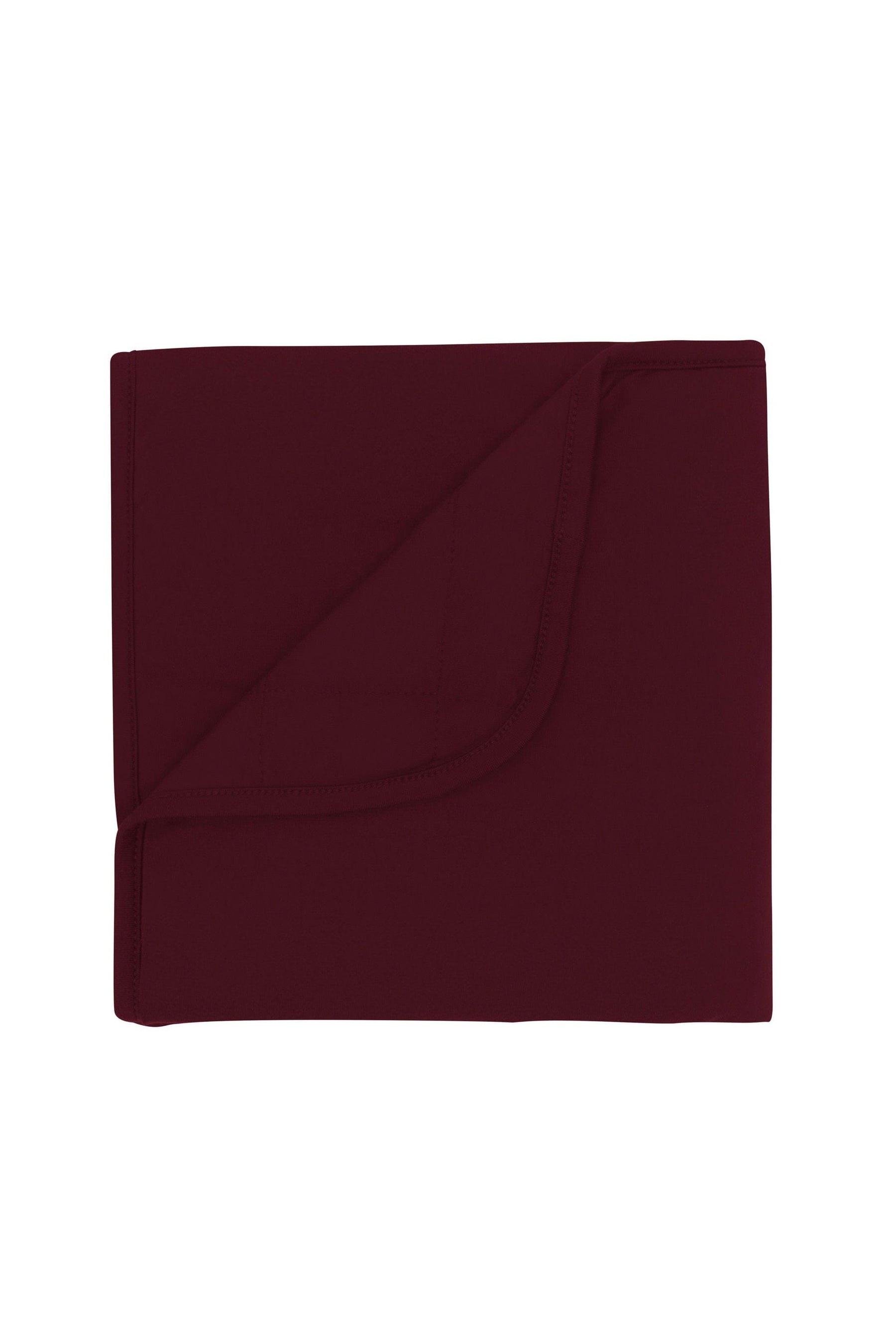 Red Baby Blanket in Burgundy