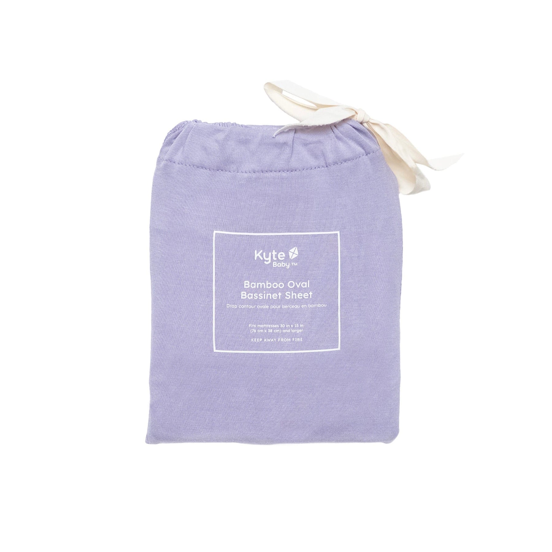Taro Kyte Baby bamboo Oval Bassinet Sheet in bag