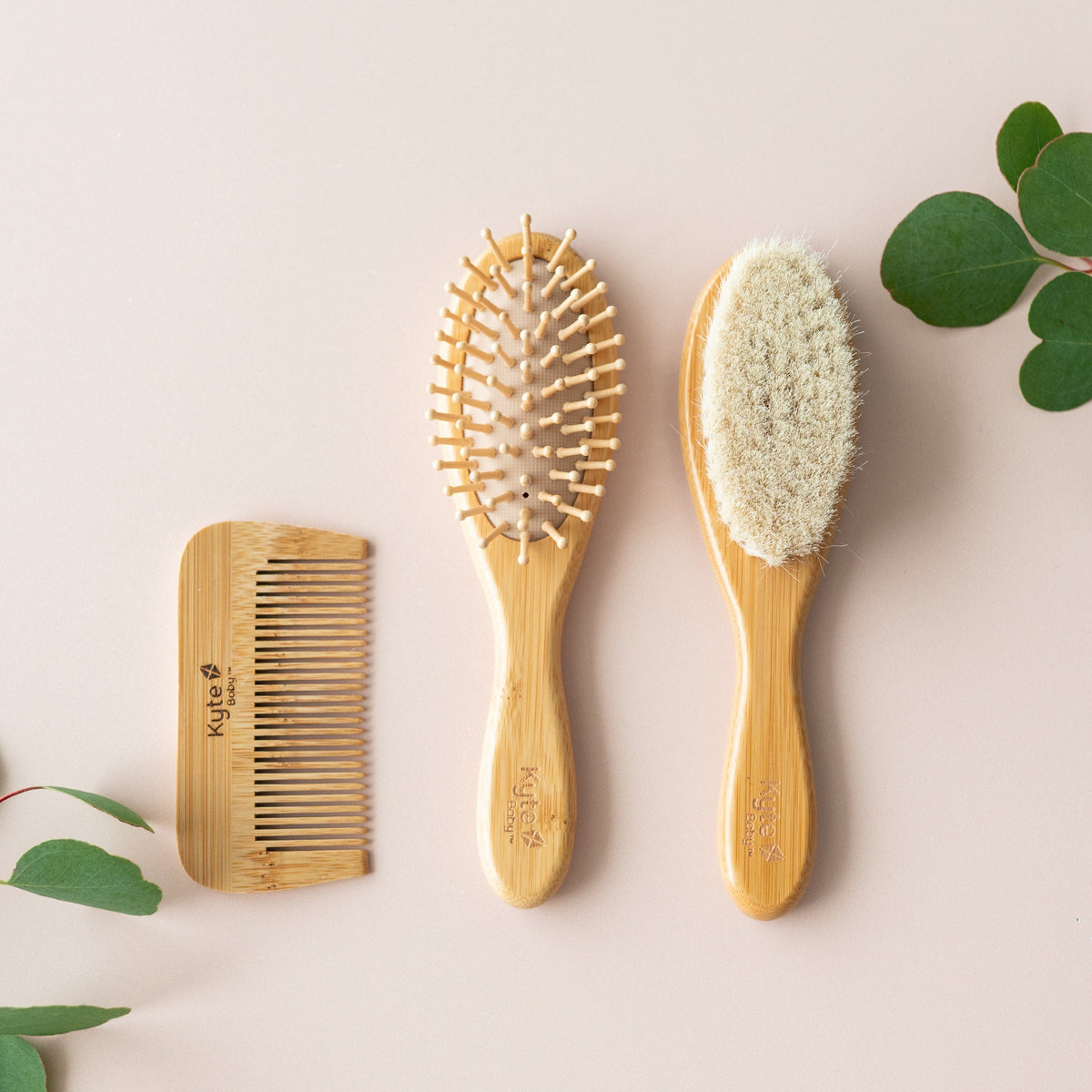Kyte Baby Home and Bath 3-Piece Brush Set