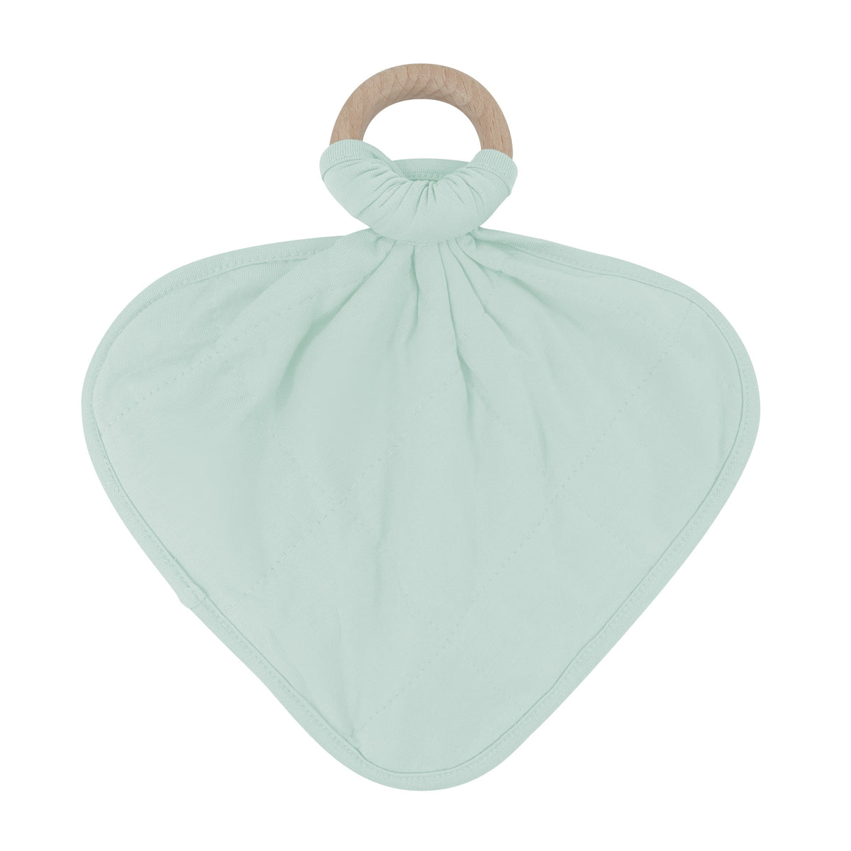 Kyte Baby Breathable bamboo Lovey in Sage with  Teething Ring