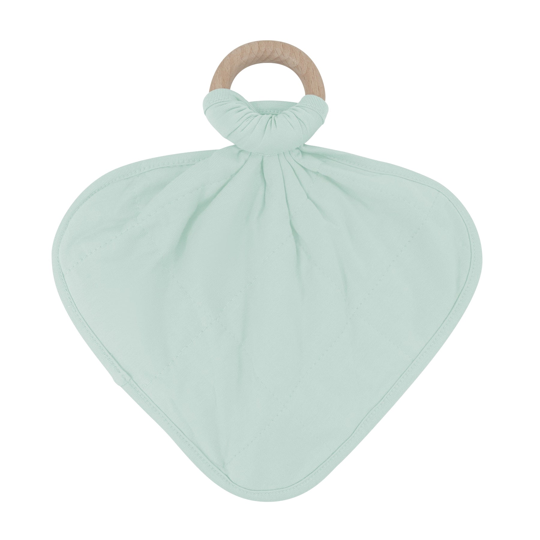 Kyte Baby Breathable bamboo Lovey in Sage with  Teething Ring