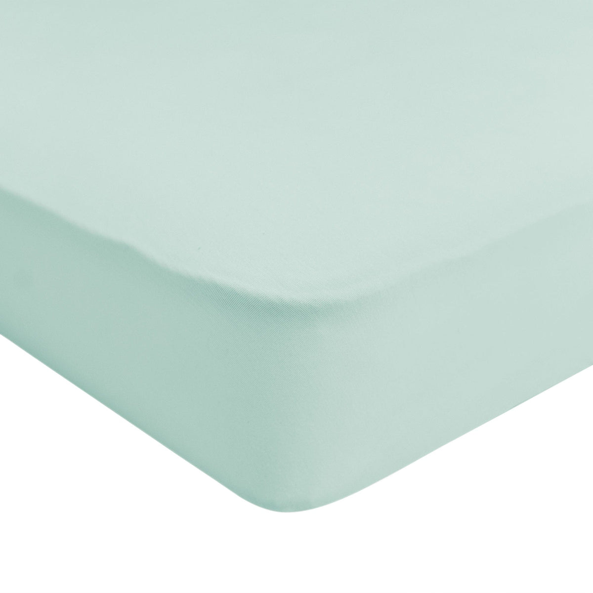 Corner of Kyte Baby Mini Crib Sheet in Sage