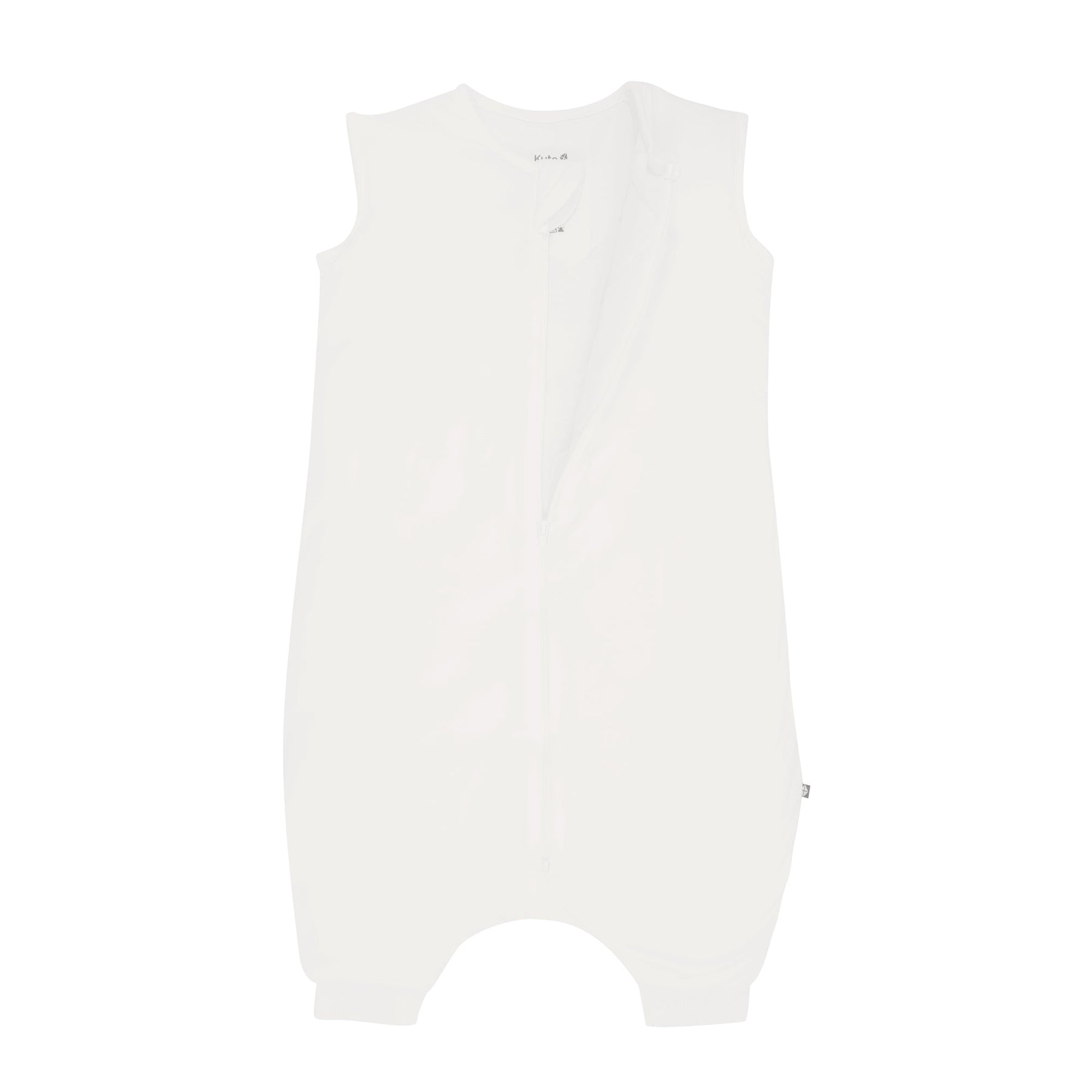 Kyte Baby bamboo Sleep Bag Walker TOG 2.5 in Cloud white shown unzipped
