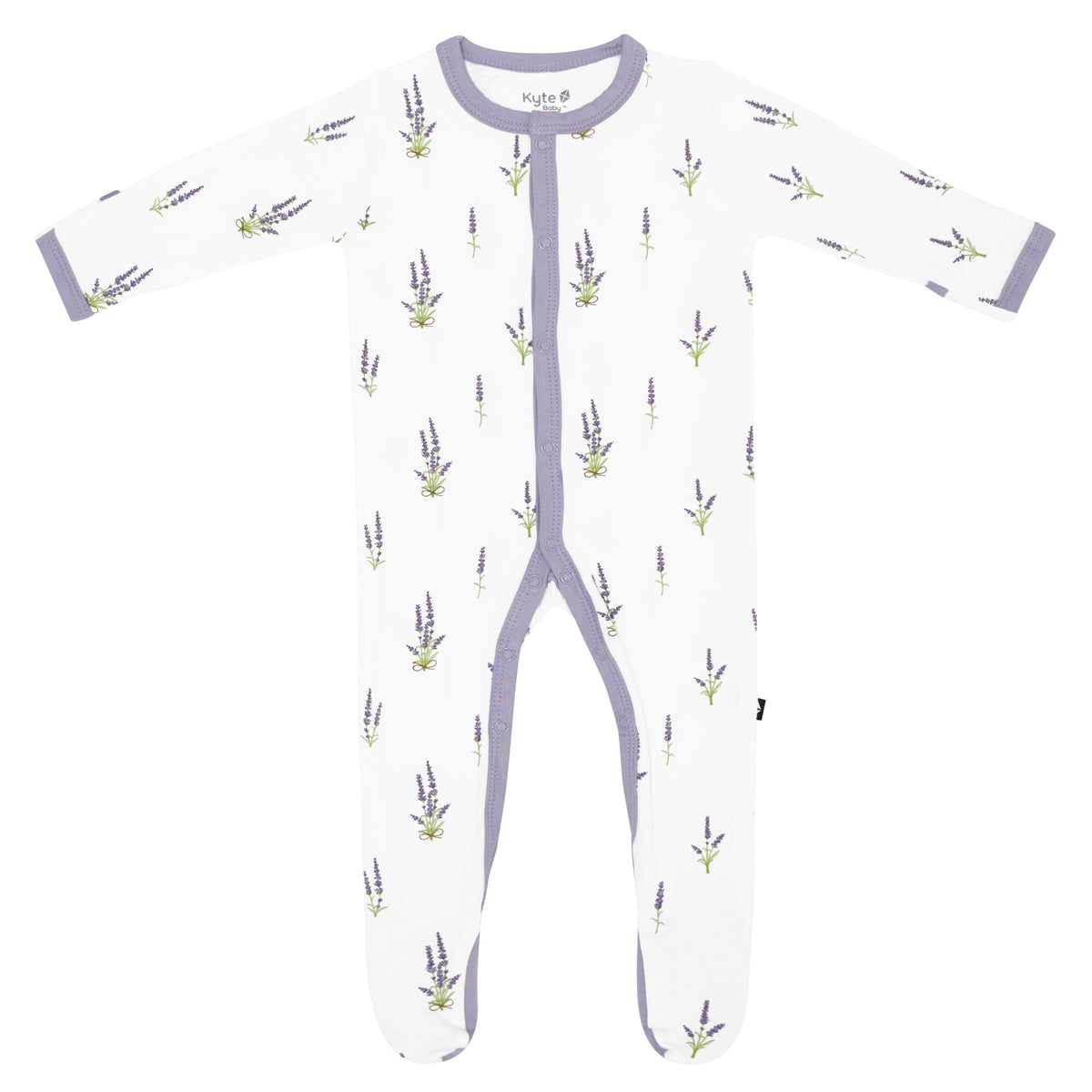 snap footies in lavender