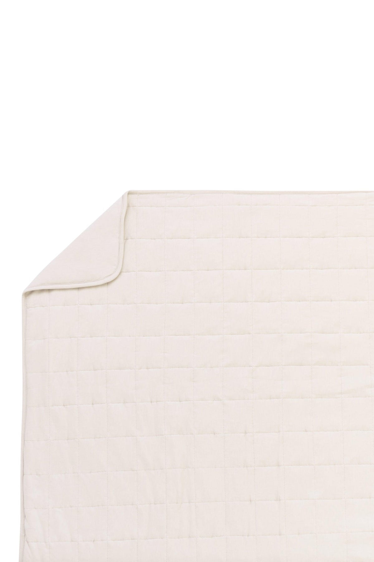 Edge of Kyte Baby Quilted Toddler Blanket in Oat 1.0