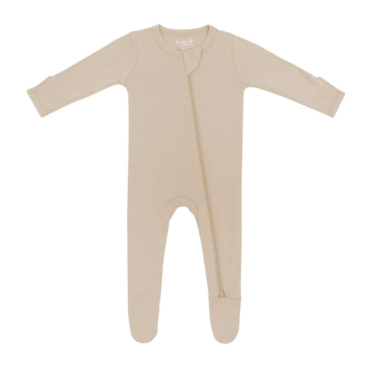 Kyte Baby Zippered Footie in Almond