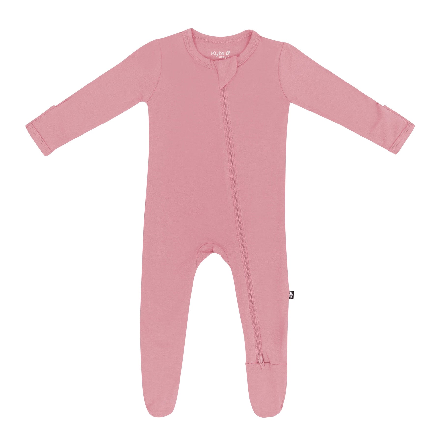 Kyte Baby Zippered Footie in Apple Blossom