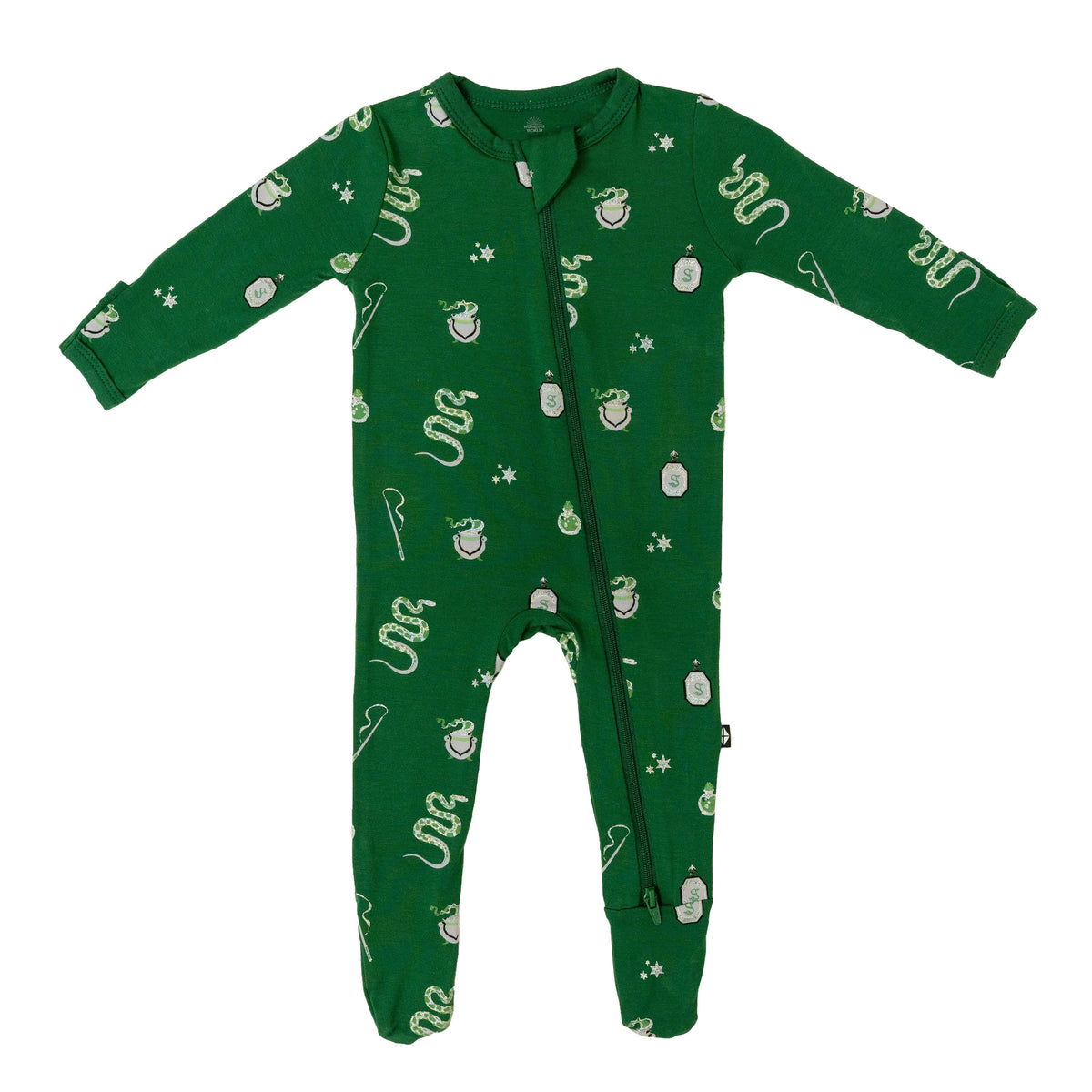 Kyte Baby Zippered Footies Zippered Footie in Slytherin™