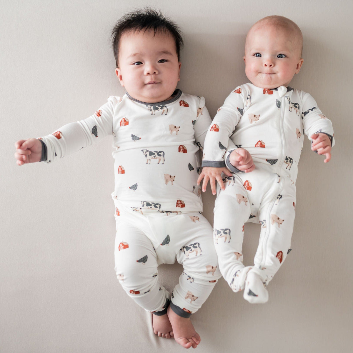 Kyte BABY Toddler Long Sleeve Pajamas Toddler Pajama Set in Farm